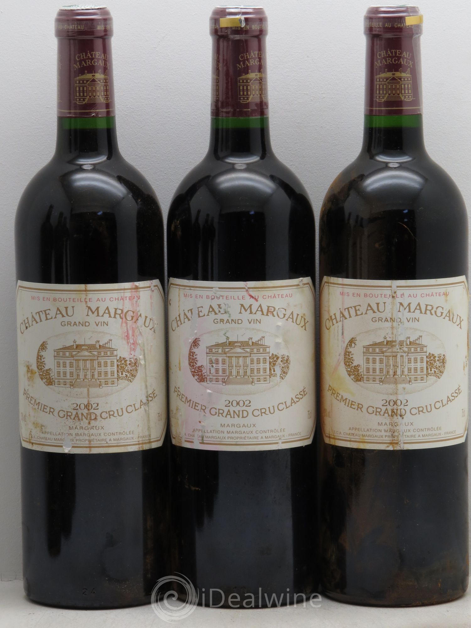 Château Margaux 1er Grand Cru Classé 2002 - Lot de 6 bouteilles - 1