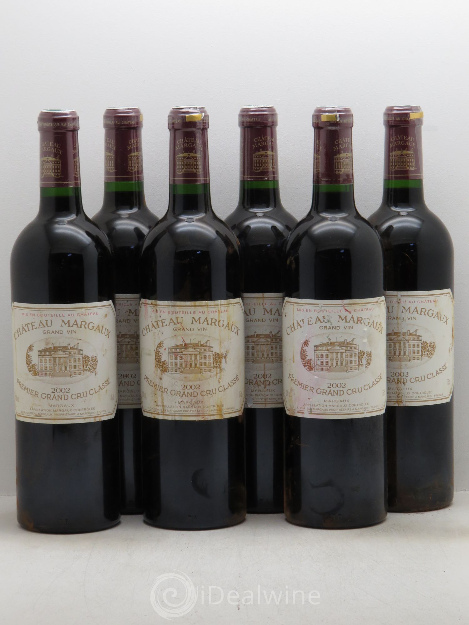 Château Margaux 1er Grand Cru Classé 2002 - Lot de 6 bouteilles - 0