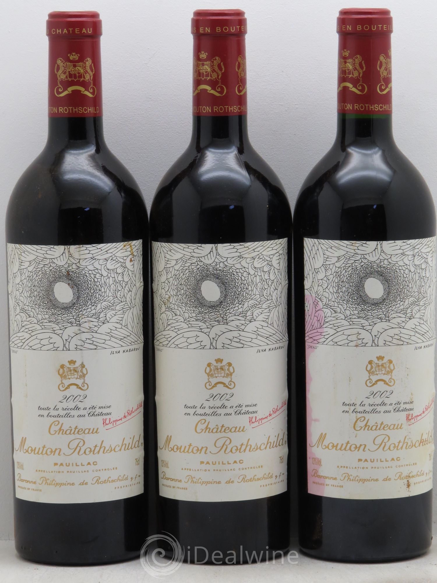 Château Mouton Rothschild 1er Grand Cru Classé 2002 - Lot de 6 bouteilles - 2