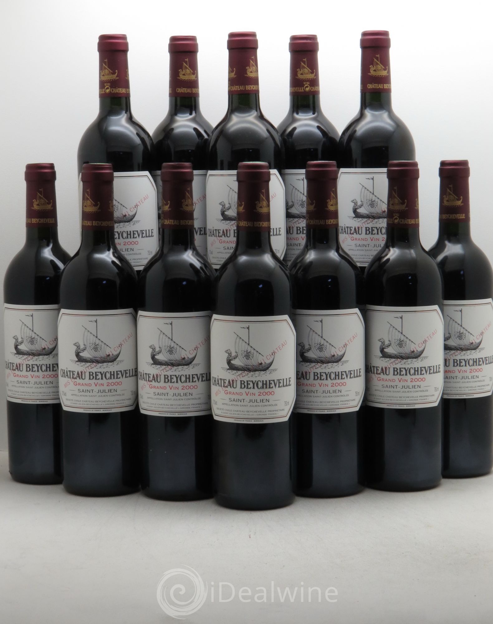 Château Beychevelle 4ème Grand Cru Classé 2000 - Lot de 12 bouteilles - 0