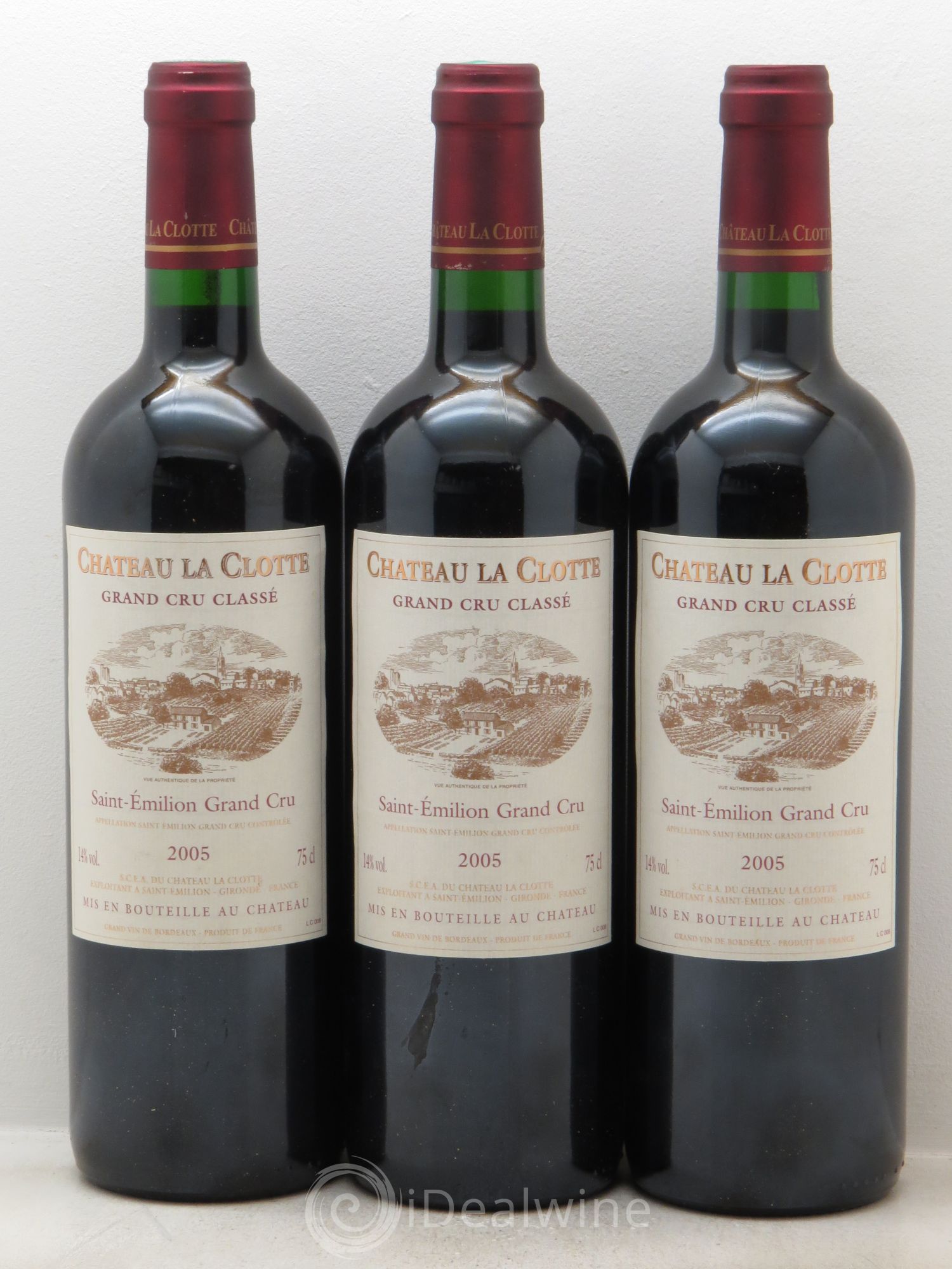 Château la Clotte 2005 - Lot de 3 bouteilles - 0