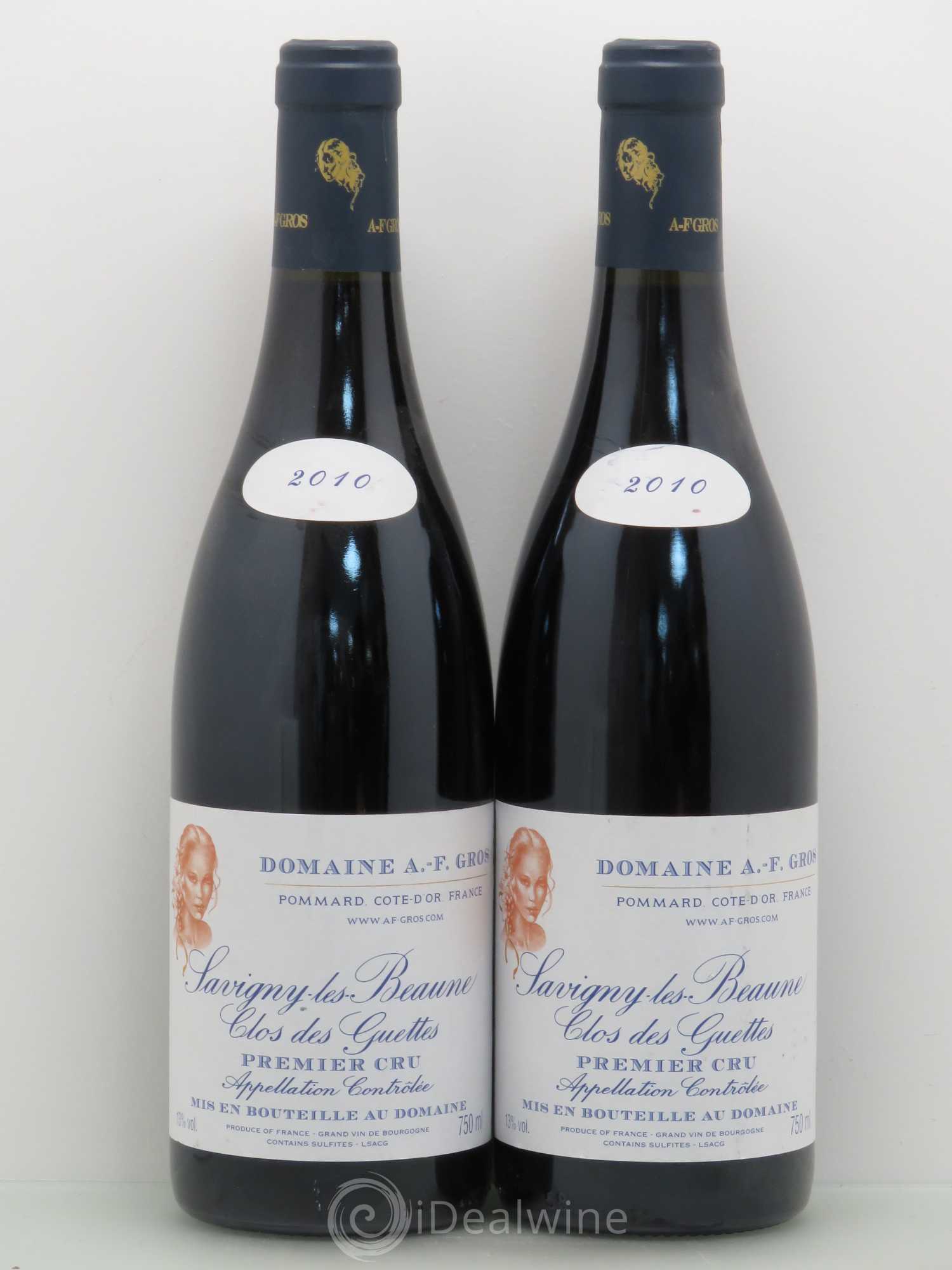 Savigny-lès-Beaune 1er Cru Clos des Guettes A.-F. Gros 2010 - Lot de 2 bouteilles - 0