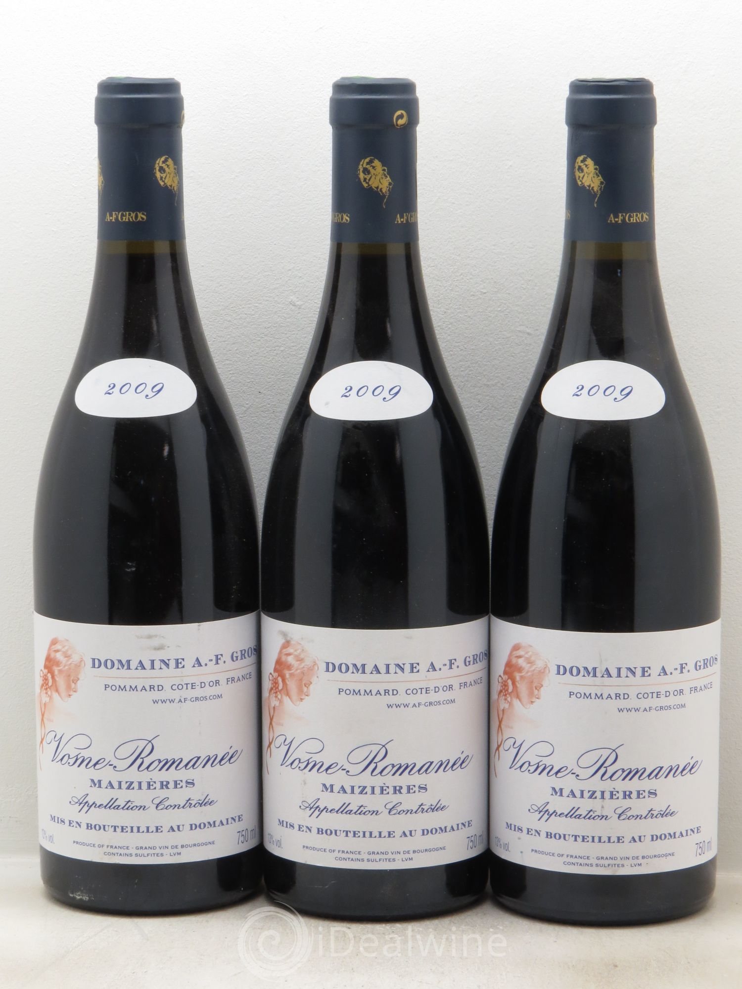 Vosne-Romanée Maizières A.-F. Gros 2009 - Lot de 3 bouteilles - 0