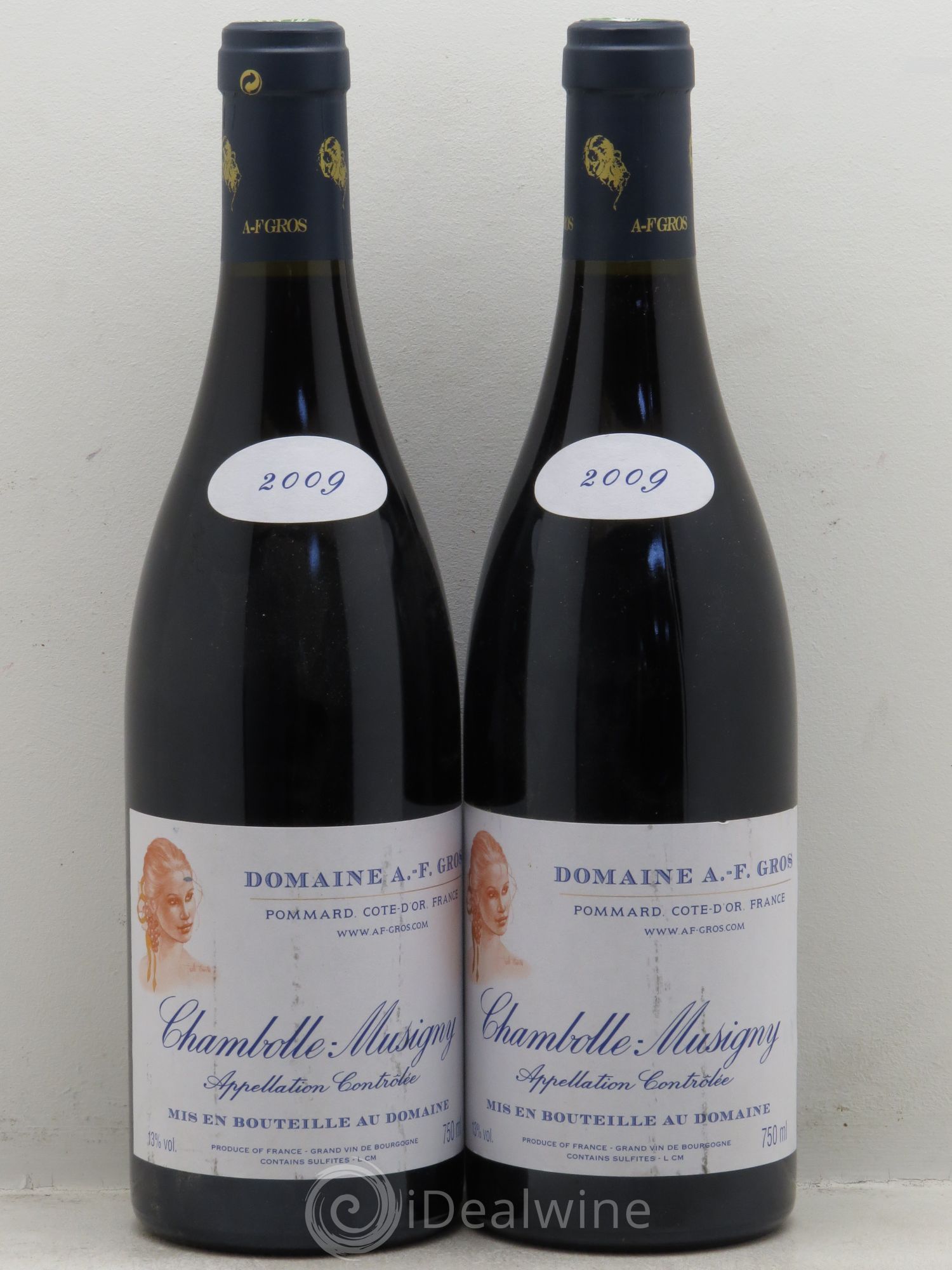 Chambolle-Musigny A.F Gros 2009 - Lot de 2 bouteilles - 0