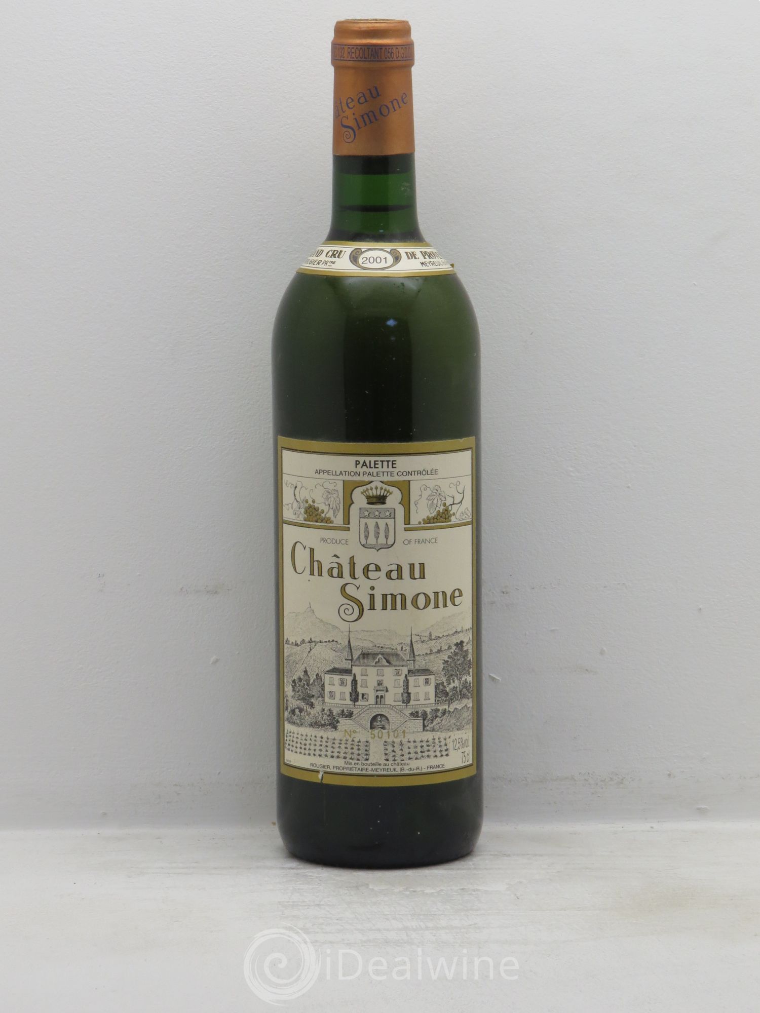 Palette Château Simone Famille Rougier 2001 - Posten von 1 Flasche - 0