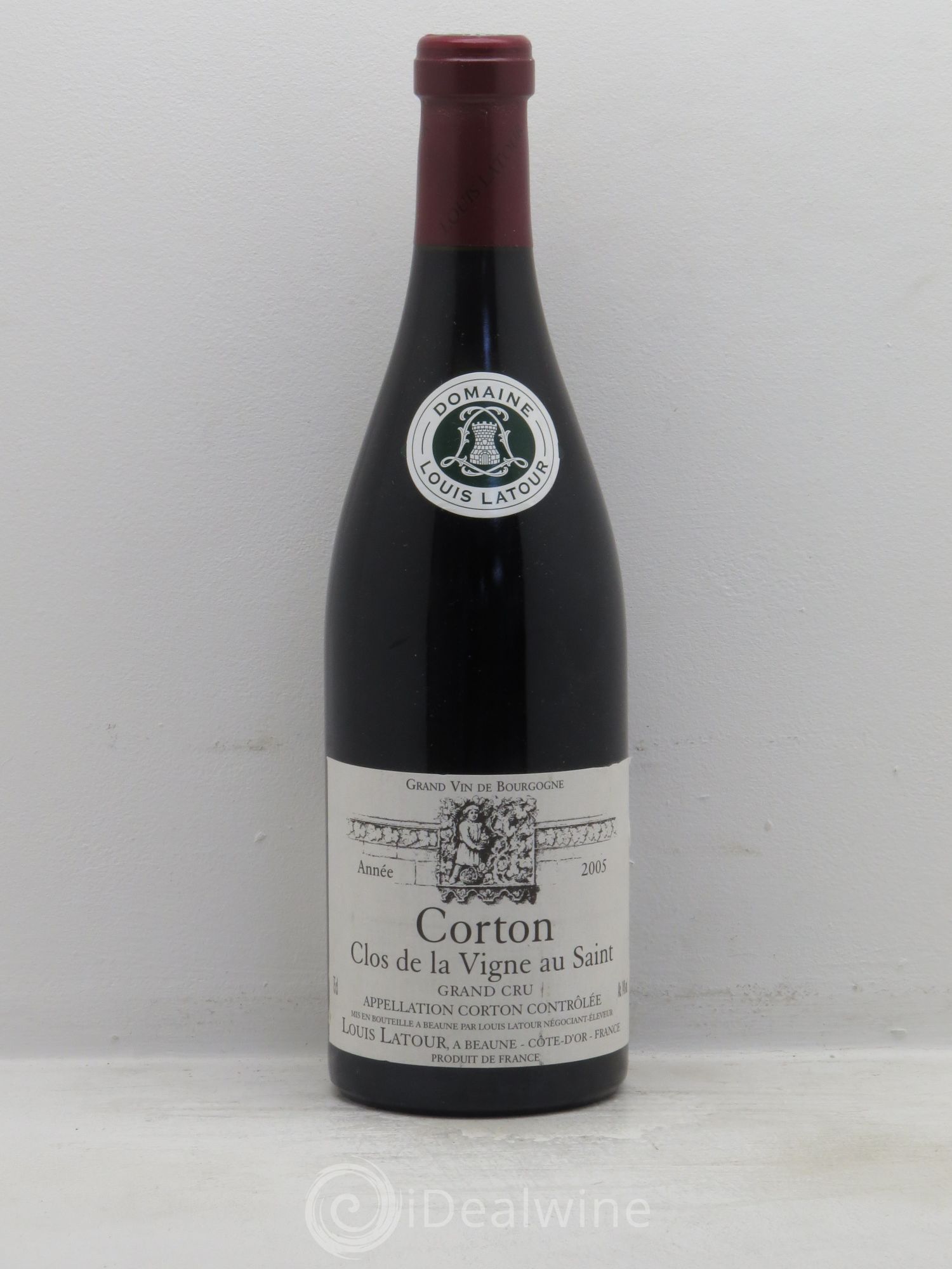 Corton Grand Cru Clos de la vigne au Saint Louis Latour 2005 - Lot de 1 bouteille - 0