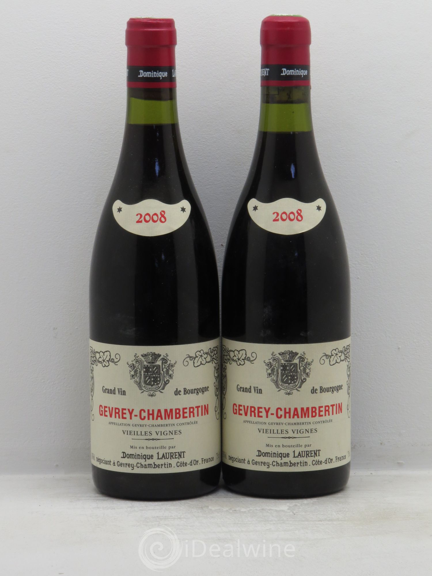 Gevrey-Chambertin Vieilles vignes Dominique Laurent 2008 - Lot de 2 bouteilles - 0