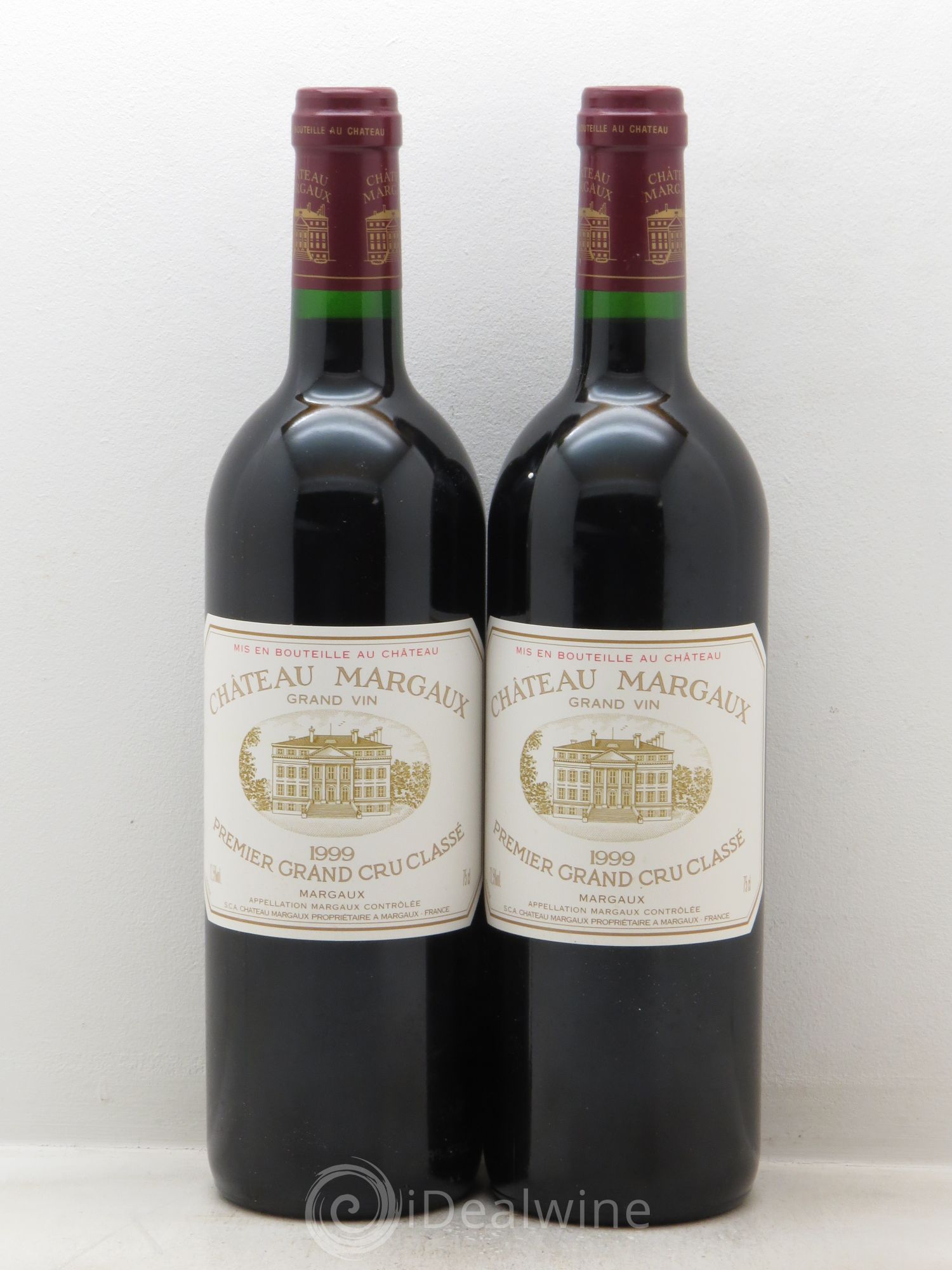 Château Margaux 1er Grand Cru Classé 1999 - Lot de 2 bouteilles - 0
