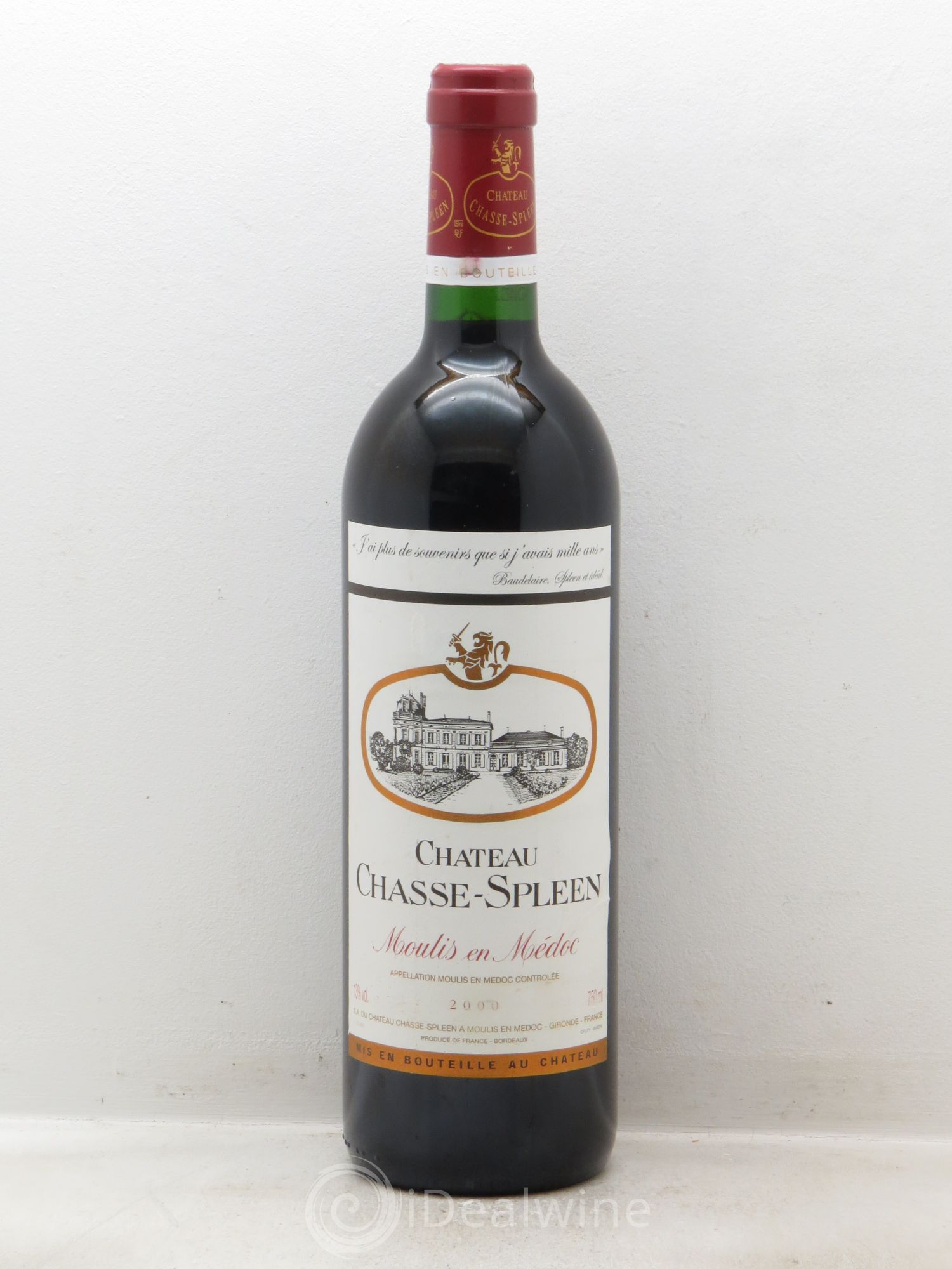 Château Chasse Spleen 2000 - Lot de 1 bouteille - 0
