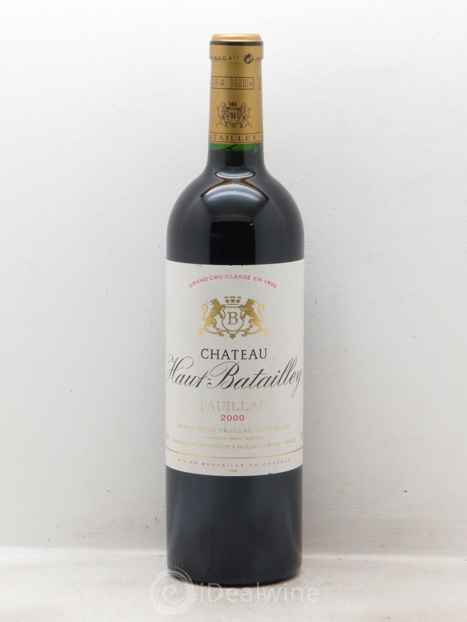 Château Haut Batailley 5ème Grand Cru Classé 2000 - Lot de 1 bouteille - 0
