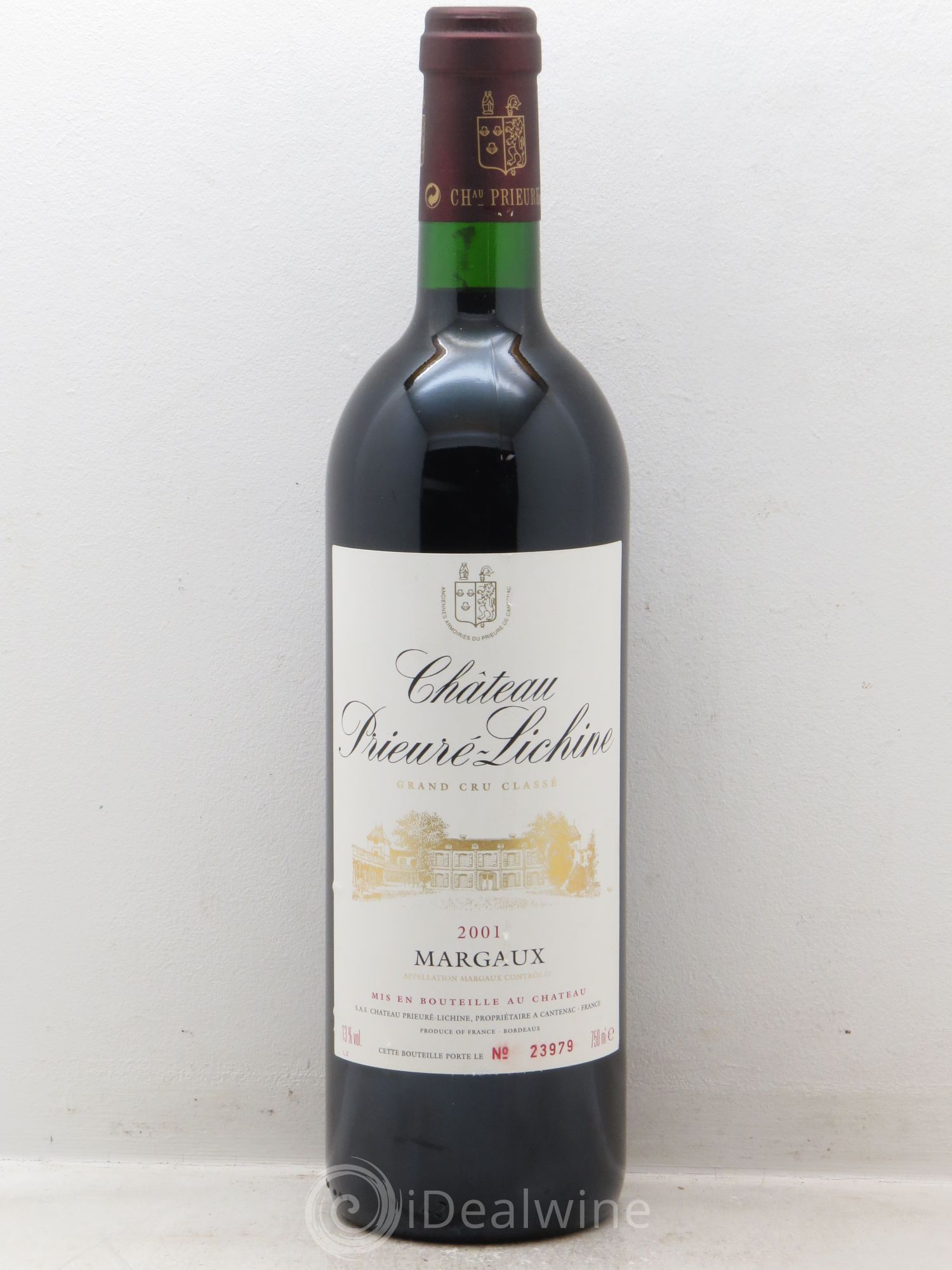 Château Prieuré Lichine 4ème Grand Cru Classé 2001 - Lot de 6 bouteilles - 0