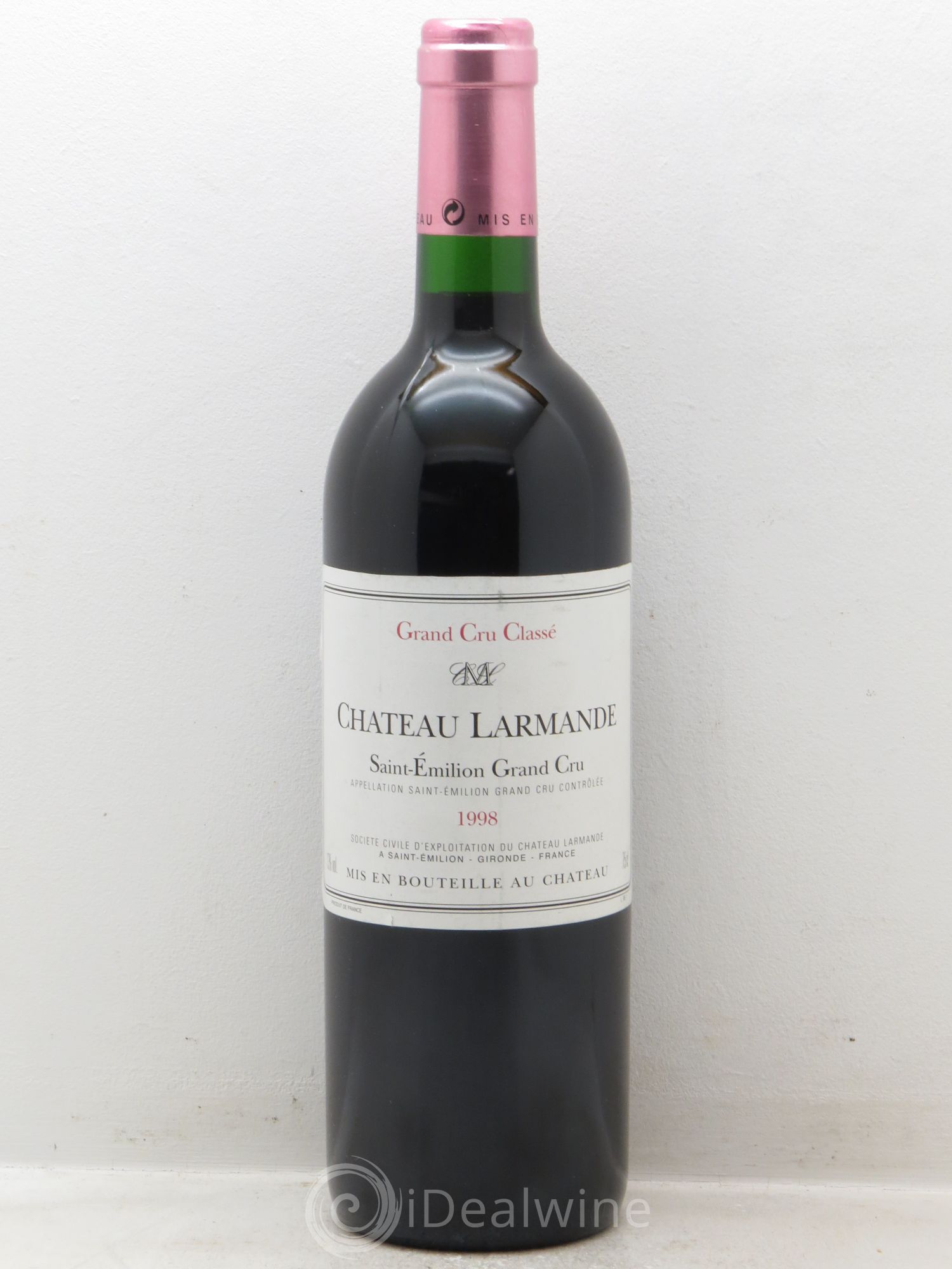 Château Larmande Grand Cru Classé 1998 - Lot de 1 bouteille - 0