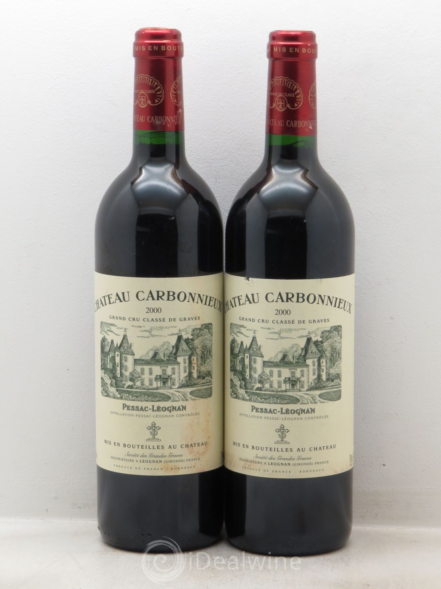 Château Carbonnieux Cru Classé de Graves 2000 - Lot de 2 bouteilles - 0
