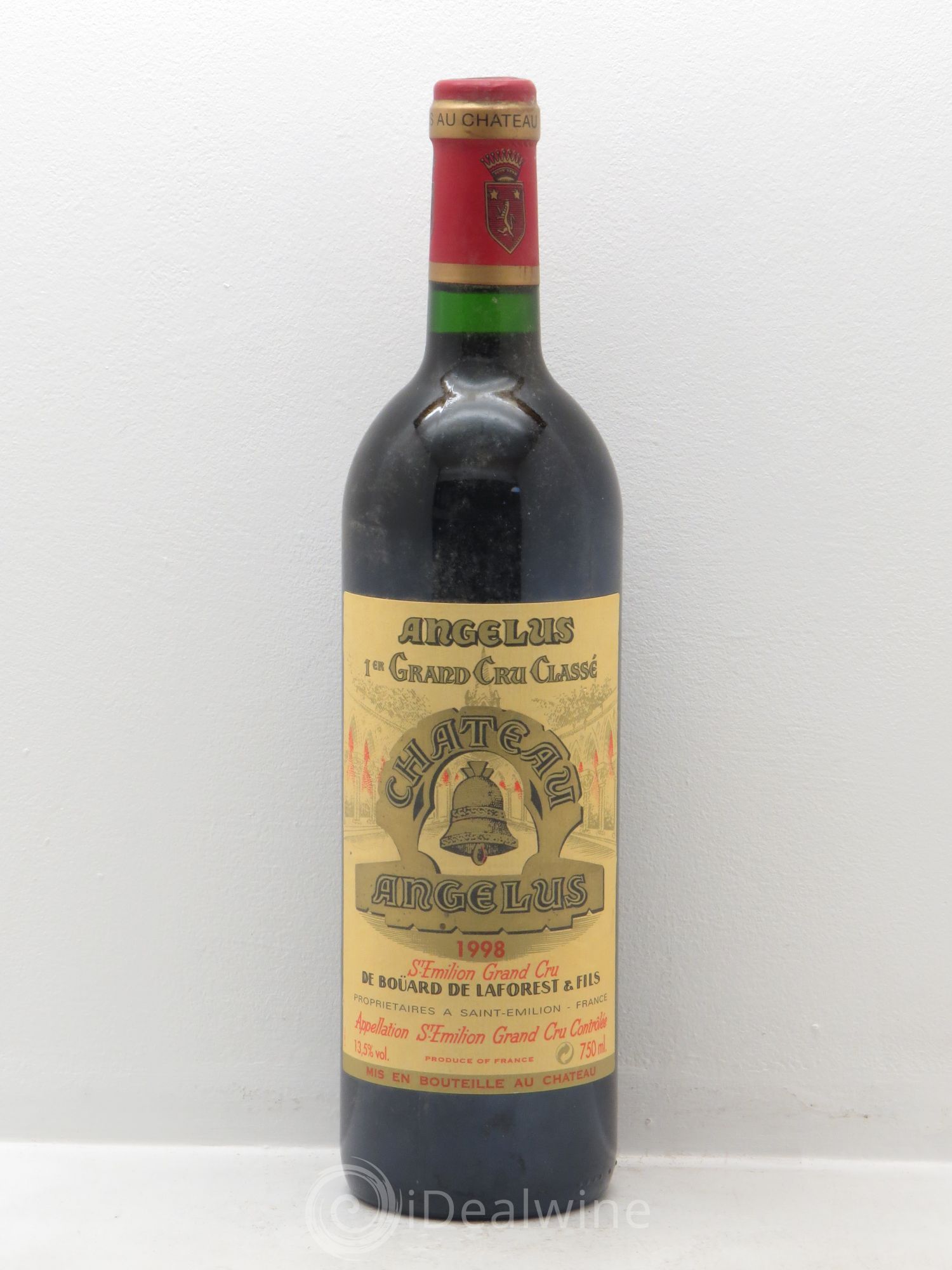 Château Angélus 1er Grand Cru Classé A 1998 - Lot de 1 bouteille - 0