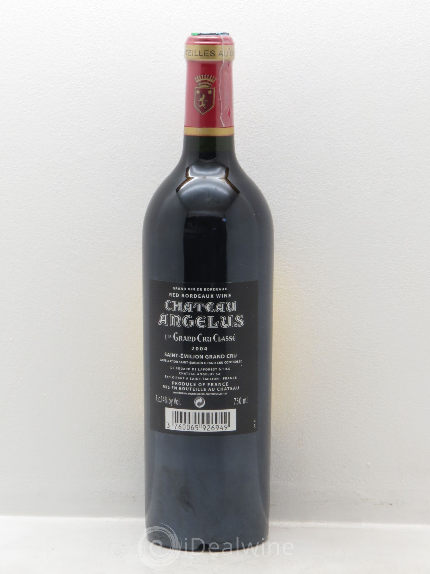 Château Angélus 1er Grand Cru Classé A 2004 - Lot de 1 bouteille - 1