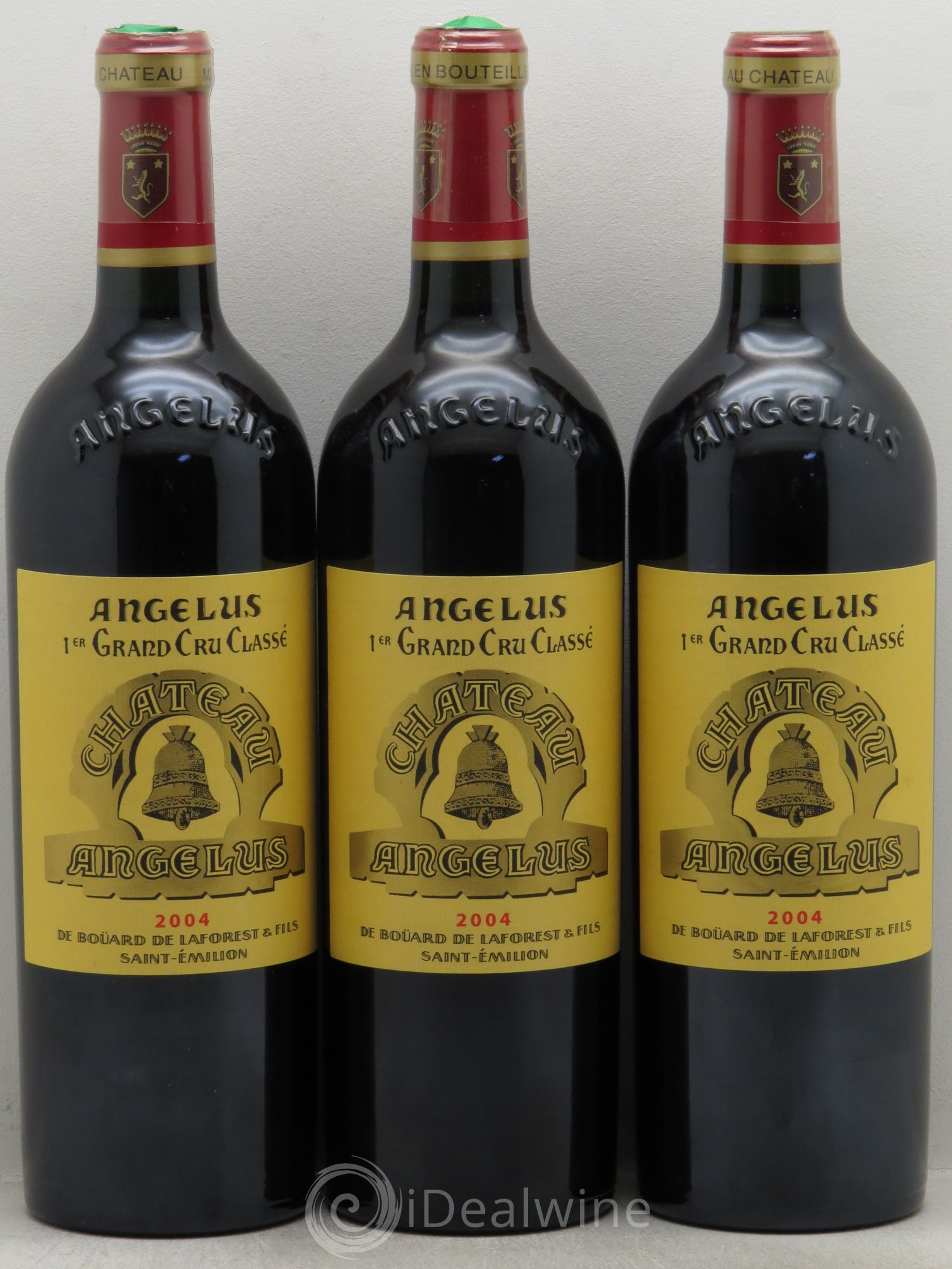 Château Angélus 1er Grand Cru Classé A 2004 - Lot de 3 bouteilles - 0