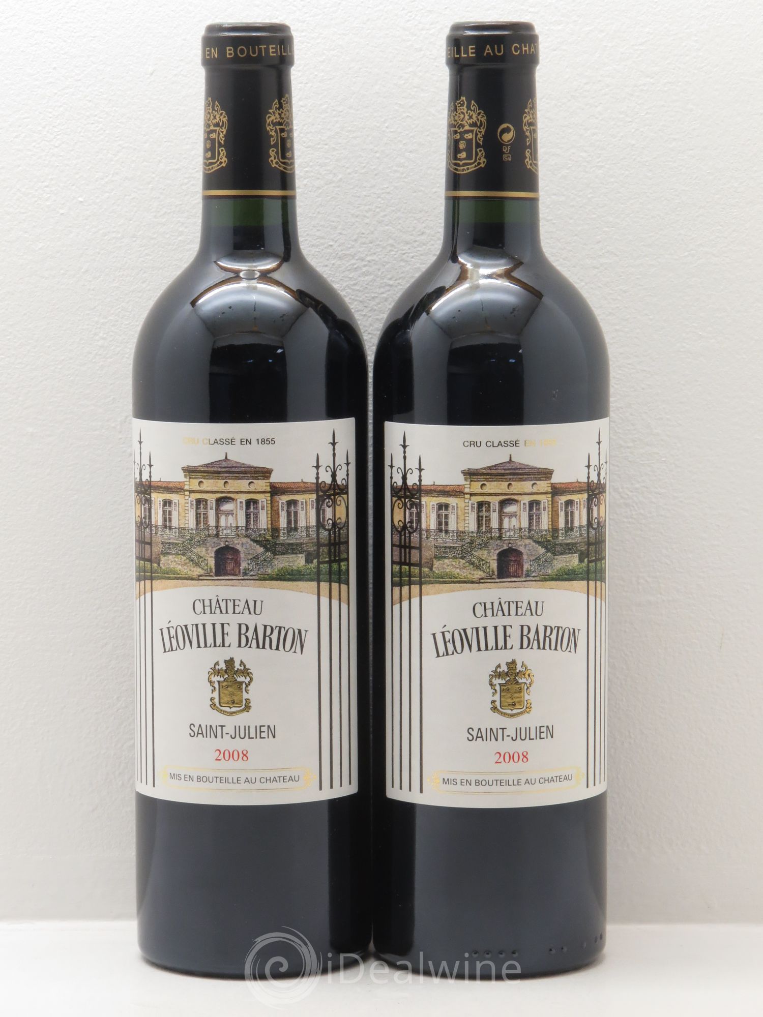 Château Léoville Barton 2ème Grand Cru Classé 2008 - Lot de 2 bouteilles - 0