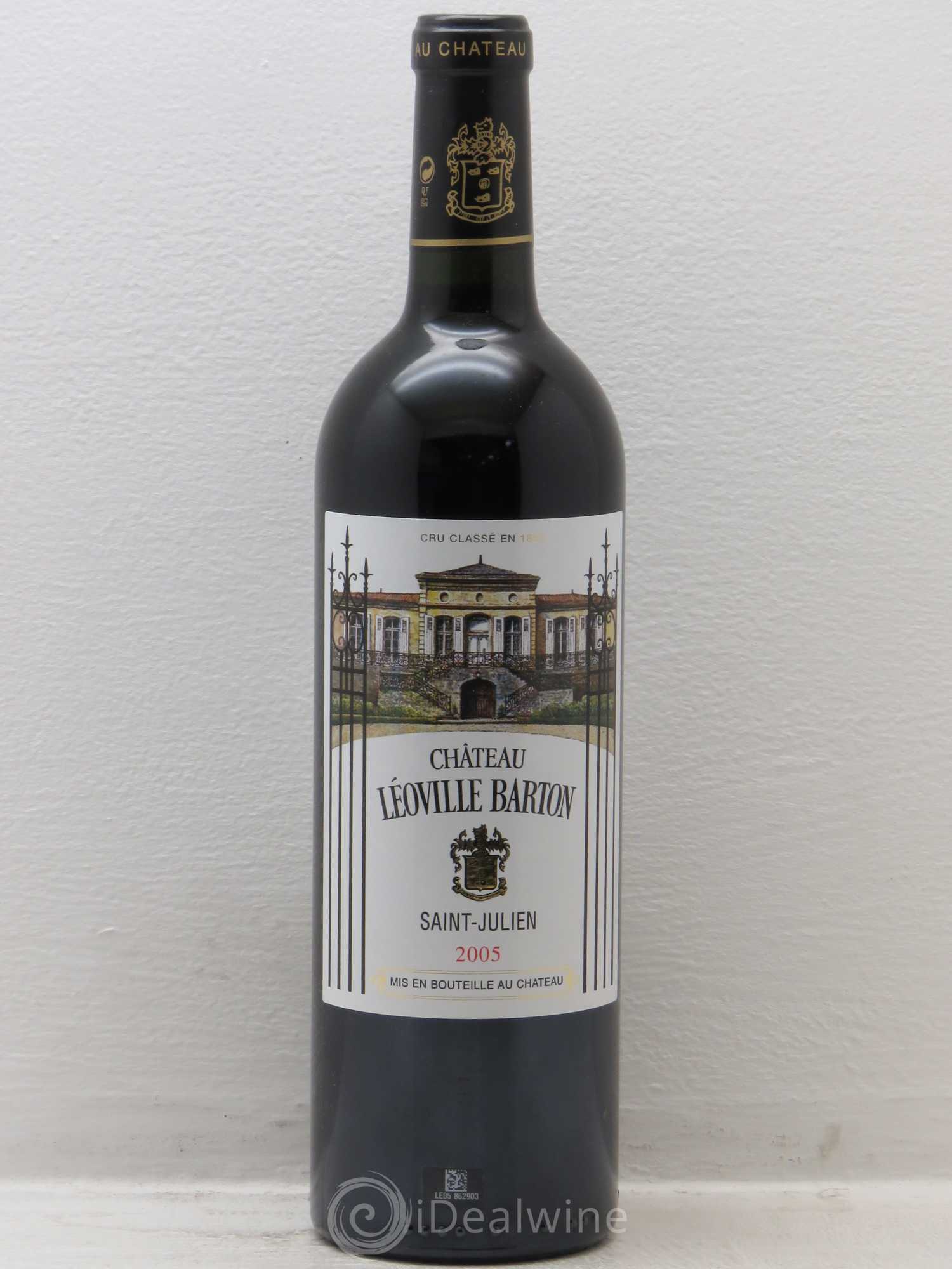 Château Léoville Barton 2ème Grand Cru Classé 2005 - Lot de 1 bouteille - 0