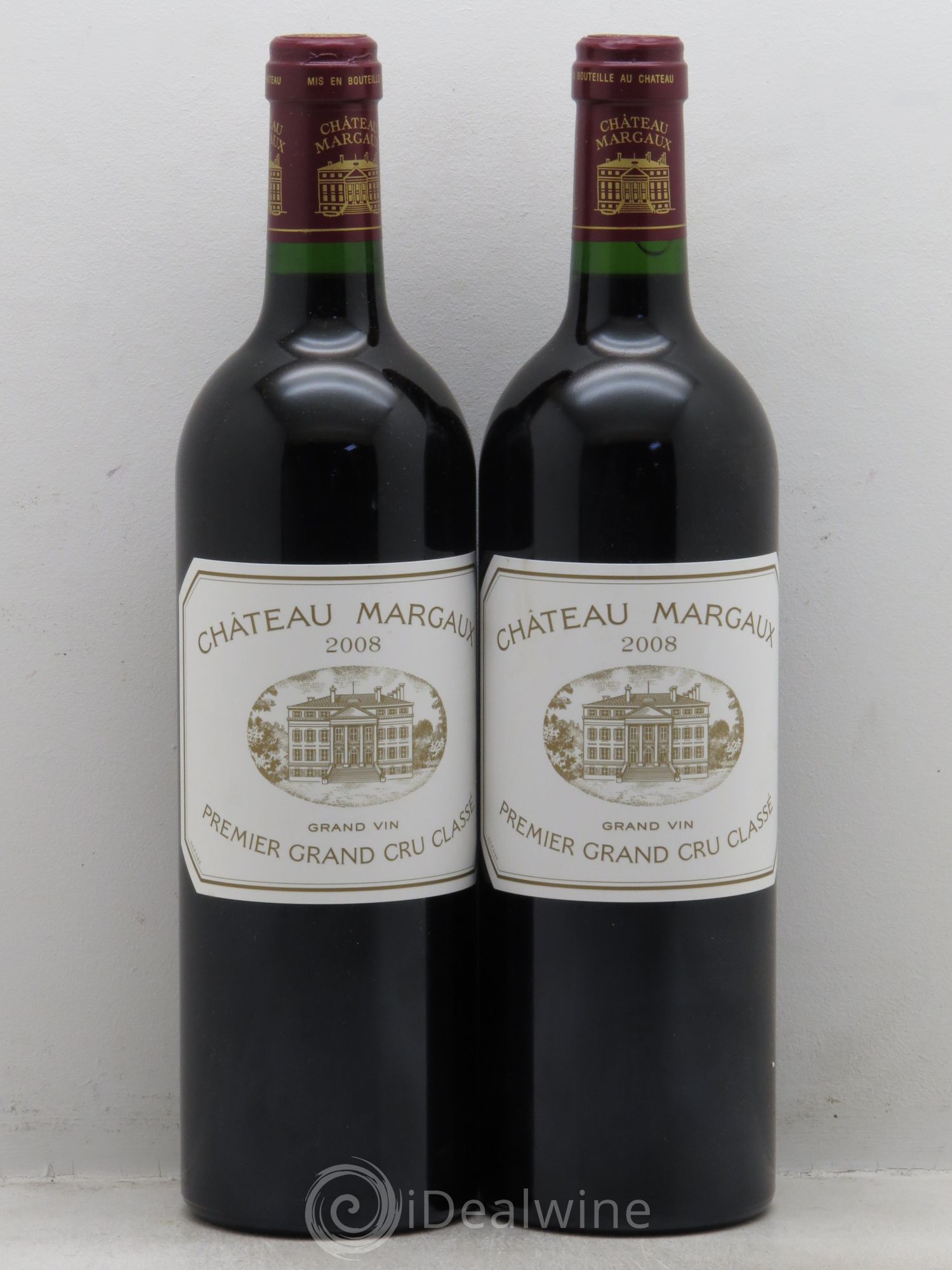 Château Margaux 1er Grand Cru Classé 2008 - Lot de 2 bouteilles - 0