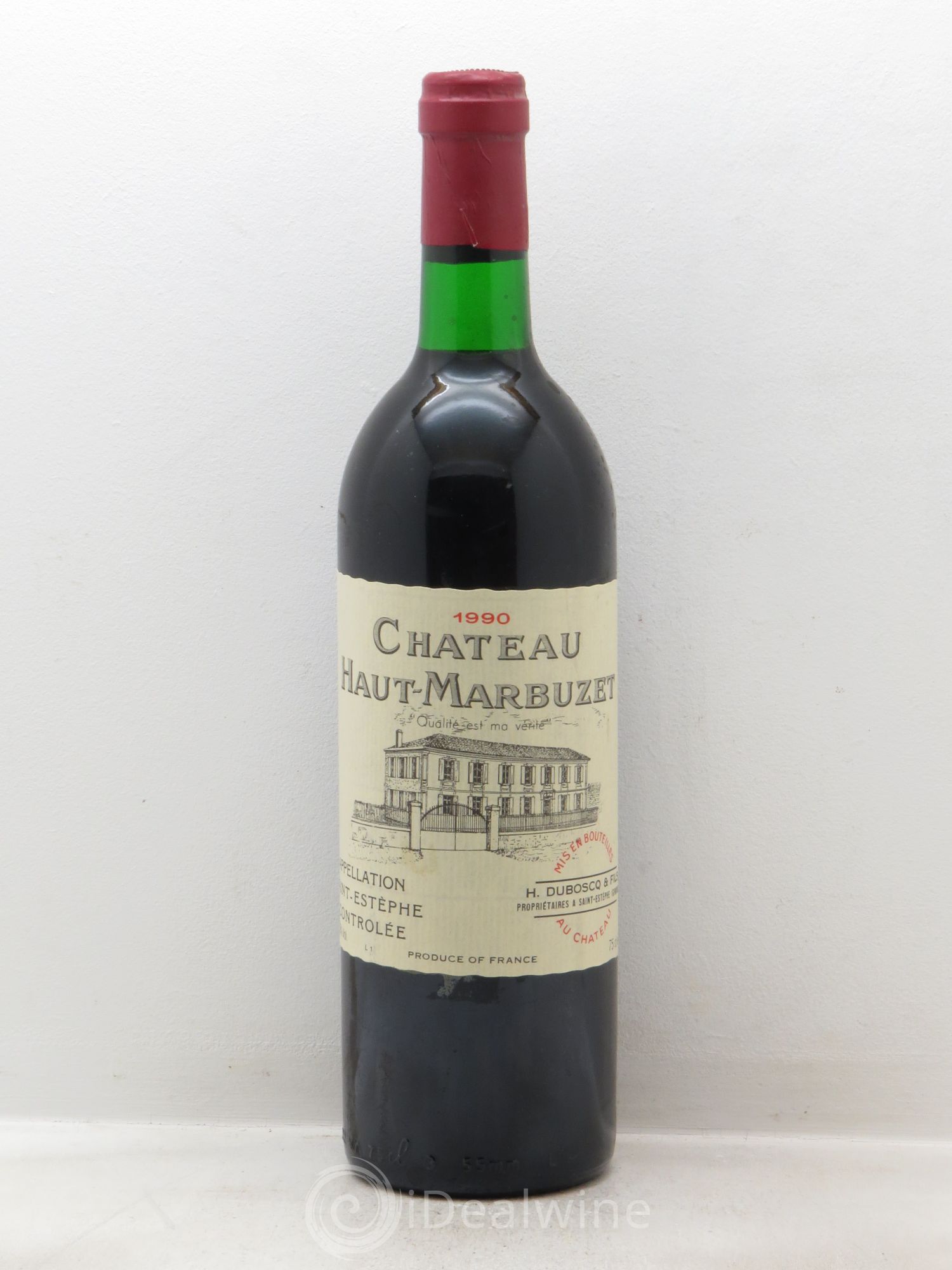 Château Haut Marbuzet 1990 - Lot de 1 bouteille - 0