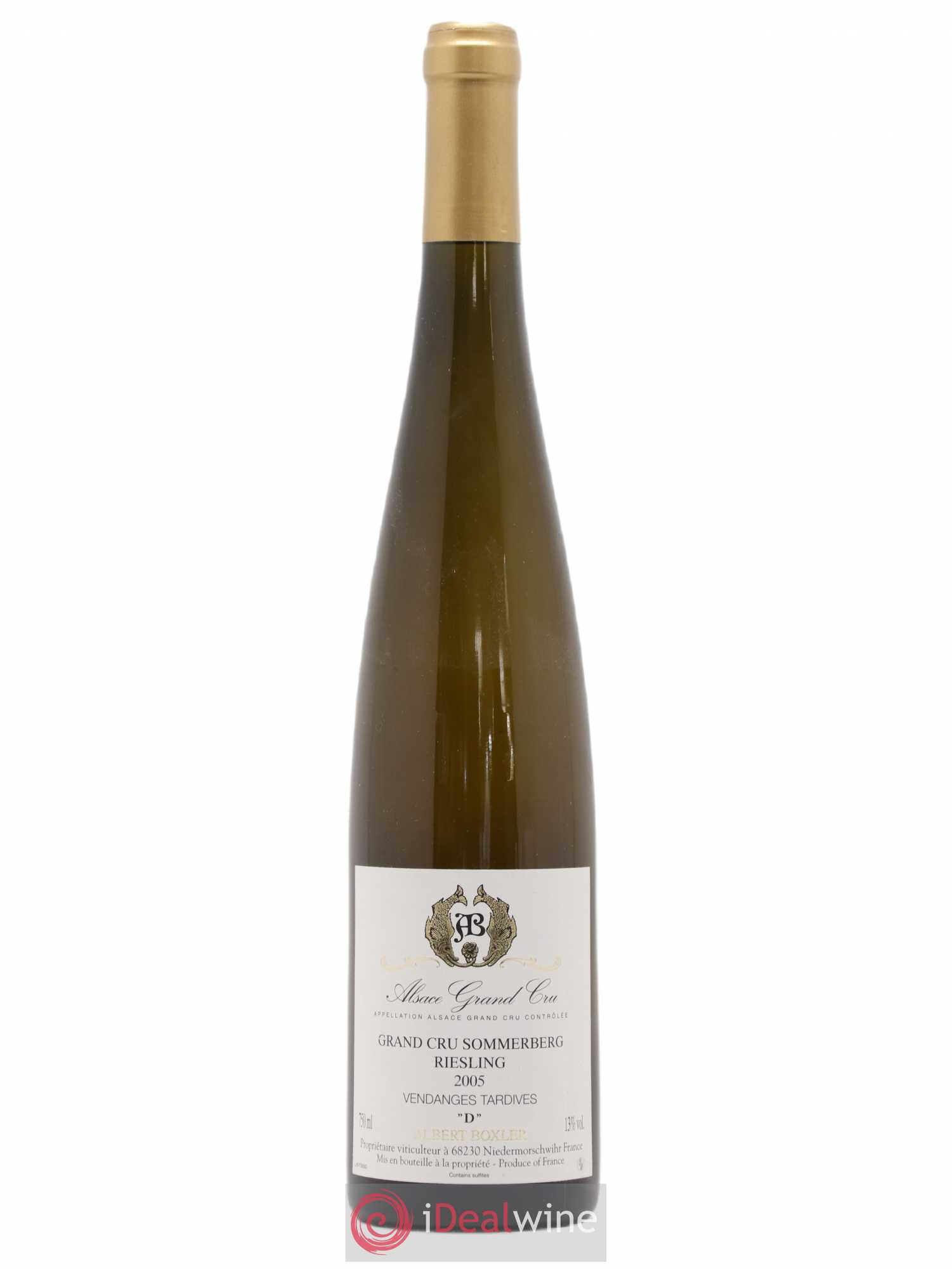 Alsace Riesling Grand Cru Sommerberg D Albert Boxler Vendanges tardives 2005 - Posten von 1 Flasche - 0