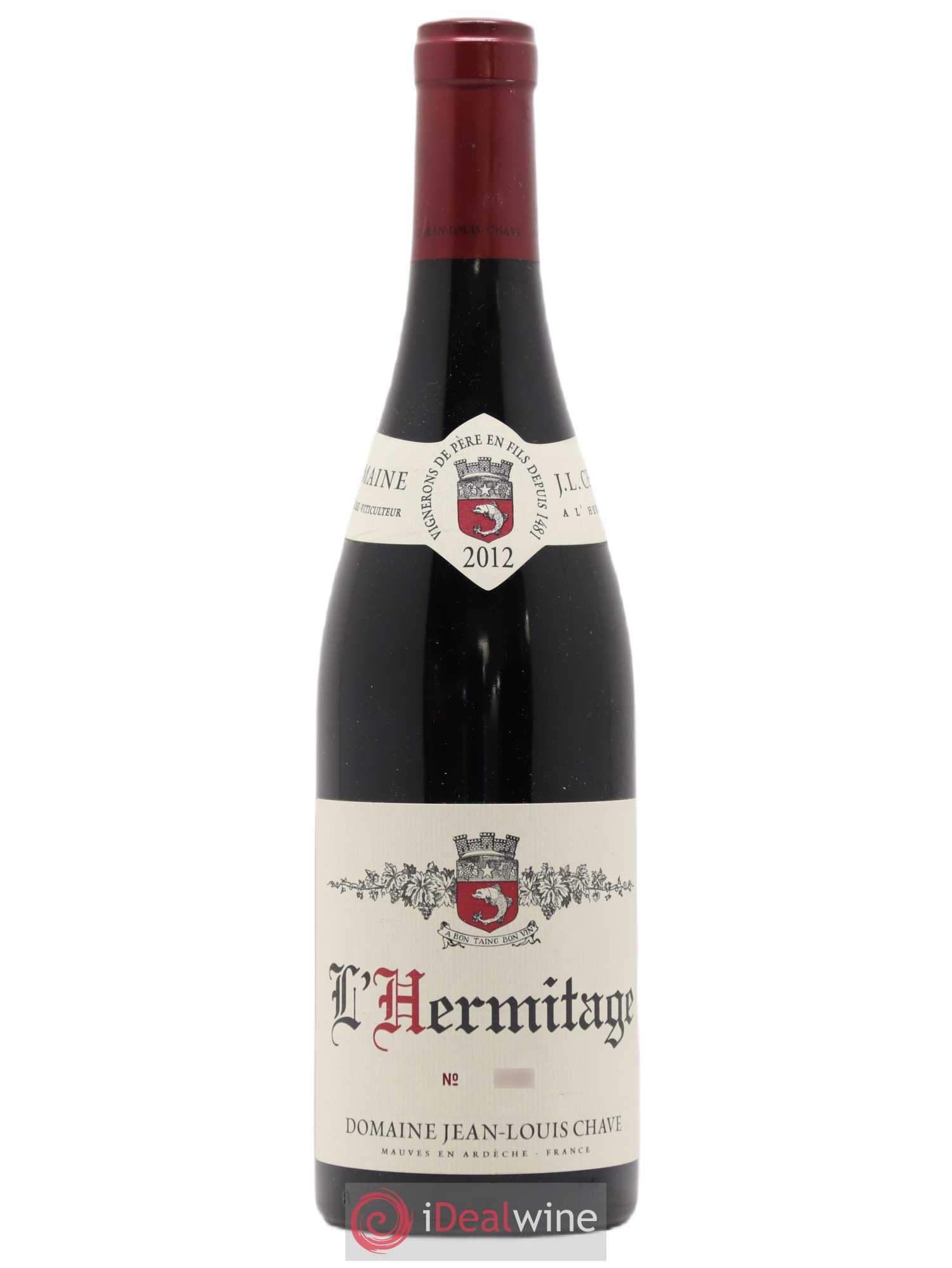 Hermitage Jean-Louis Chave 2012 - Lot de 1 bouteille - 0
