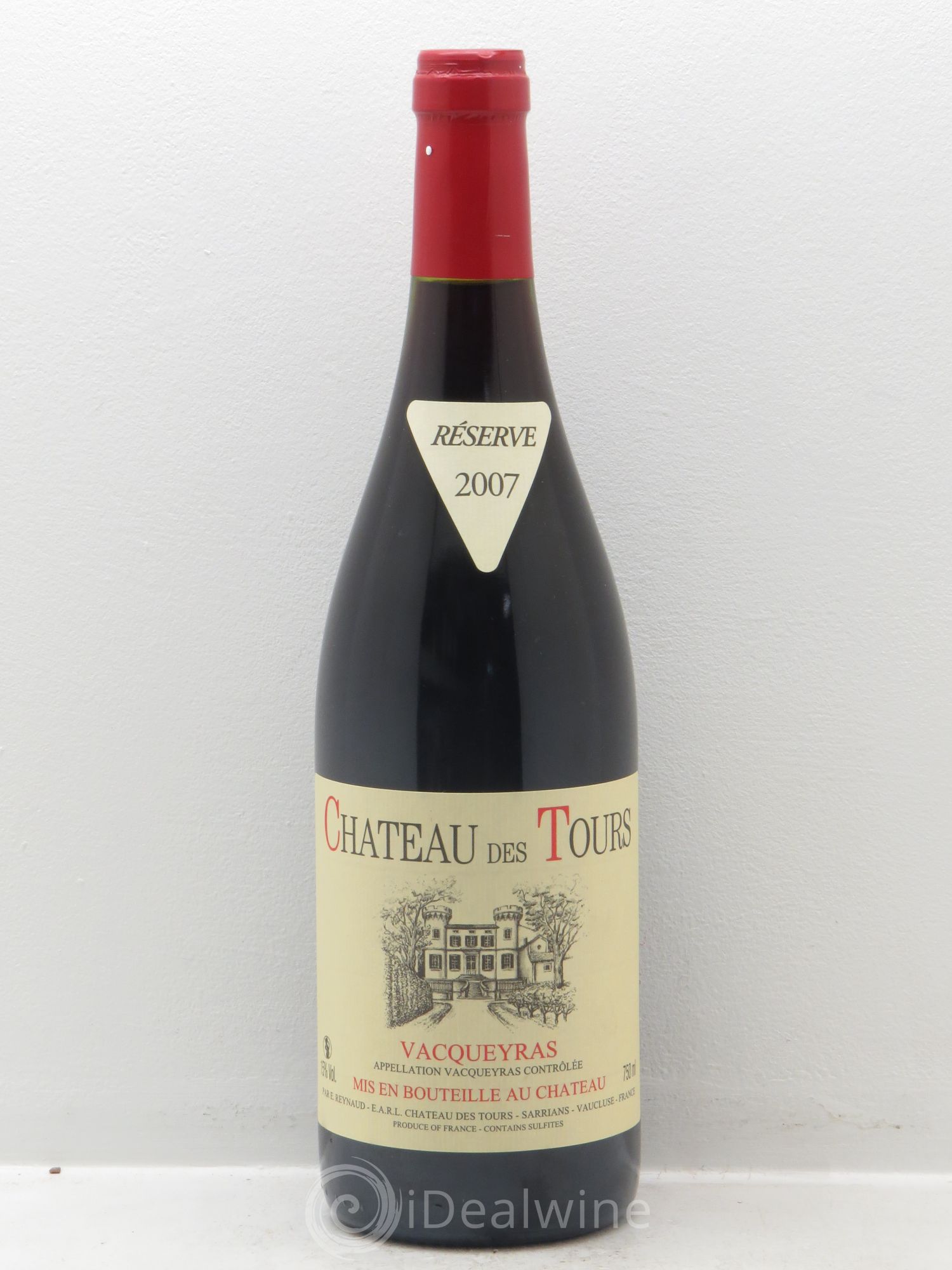 Vacqueyras Château des Tours Emmanuel Reynaud 2007 - Lot de 1 bouteille - 0