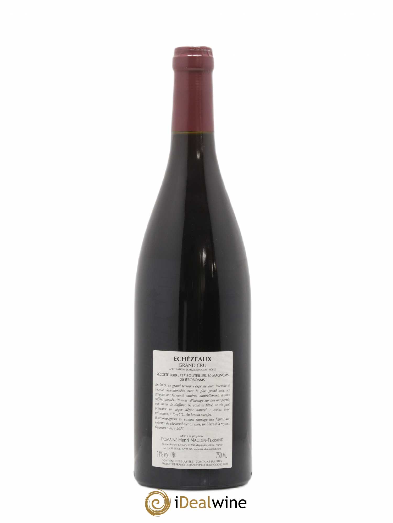 Echezeaux Grand Cru Naudin-Ferrand (Domaine) 2009 - Lot de 1 bouteille - 1