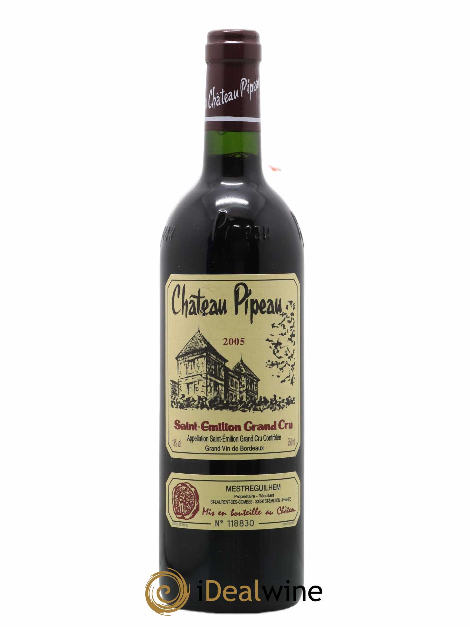 Château Pipeau 2005 - Lot de 1 bouteille - 0