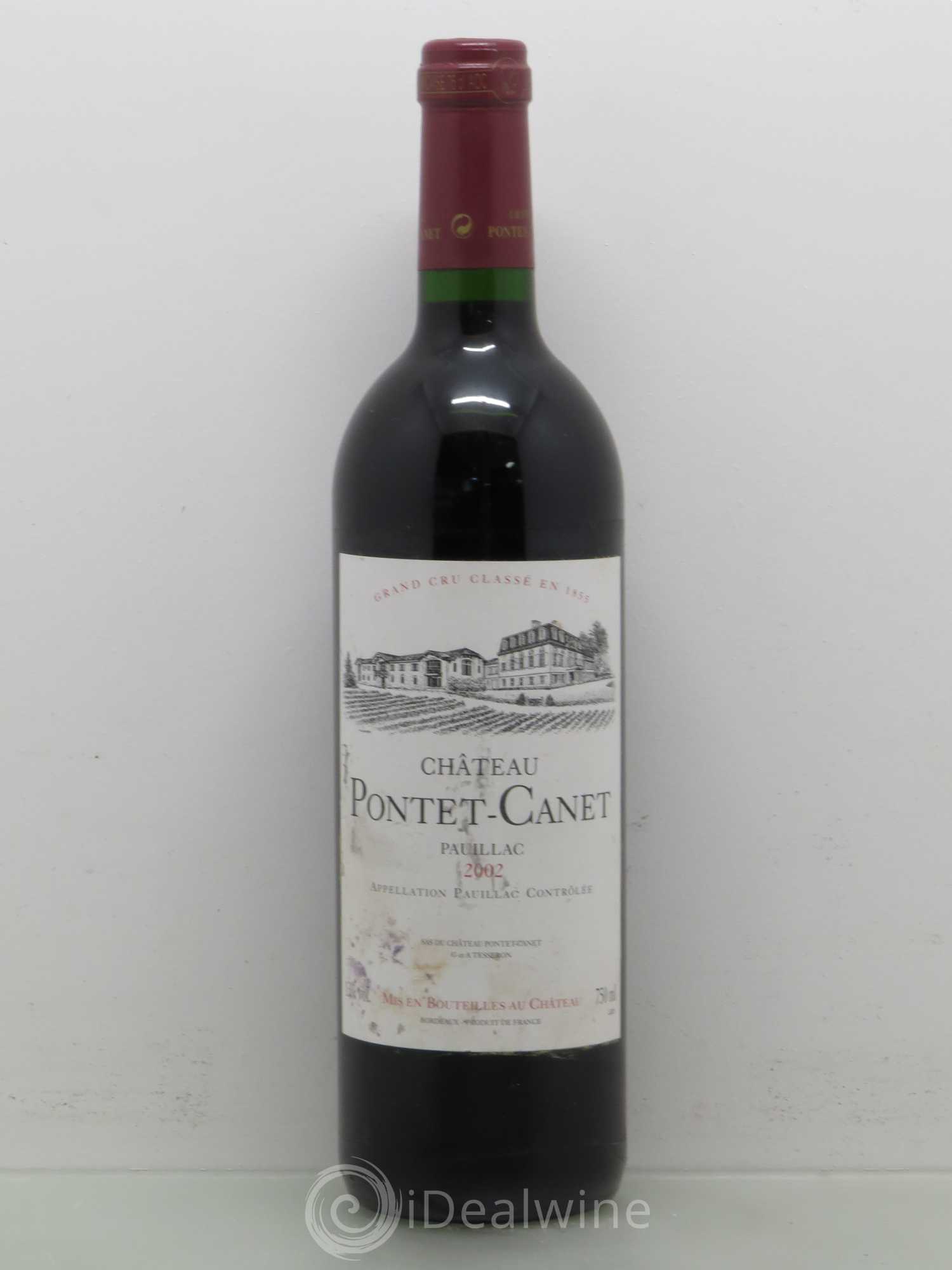 Château Pontet Canet 5ème Grand Cru Classé 2002 - Lot de 1 bouteille - 0