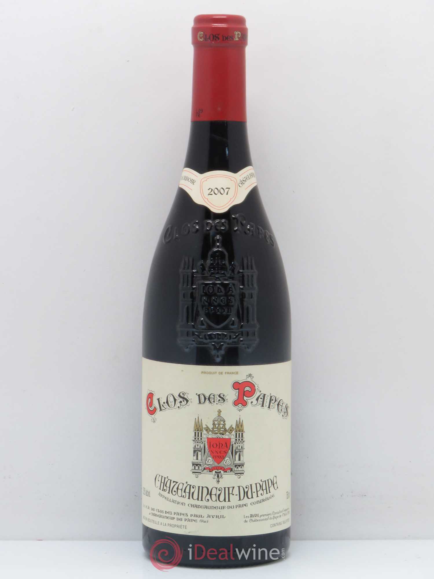 Châteauneuf-du-Pape Clos des Papes - Paul Avril 2007 - Lot de 1 bouteille - 0