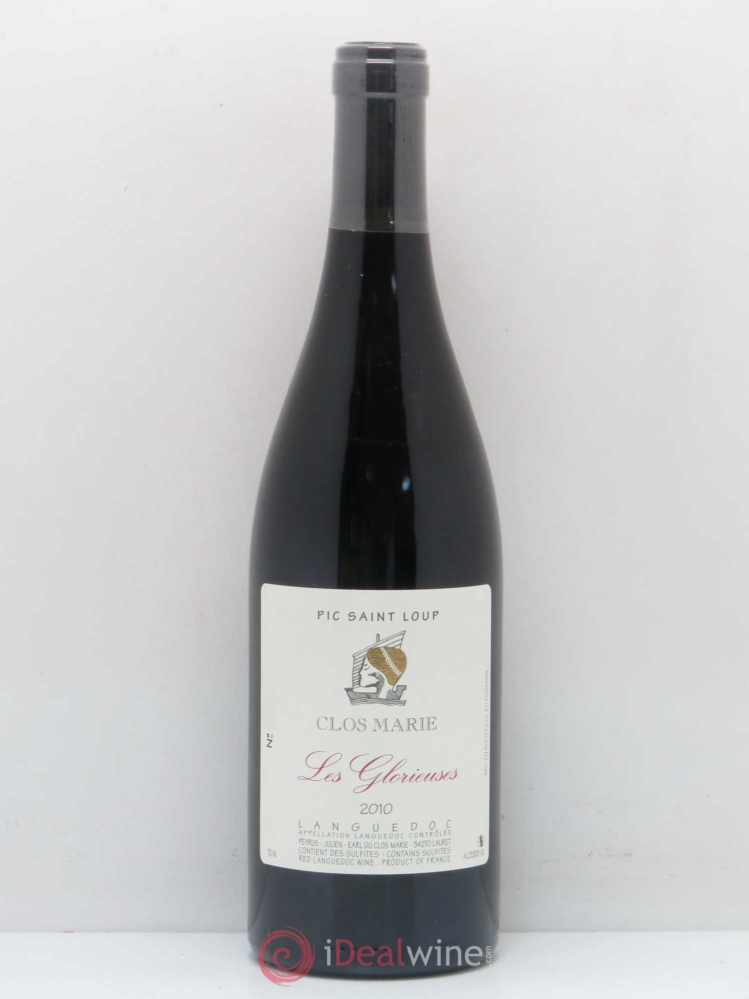 Pic Saint-Loup Clos Marie Les Glorieuses Christophe Peyrus et Françoise Julien 2010 - Lot de 1 bouteille - 0