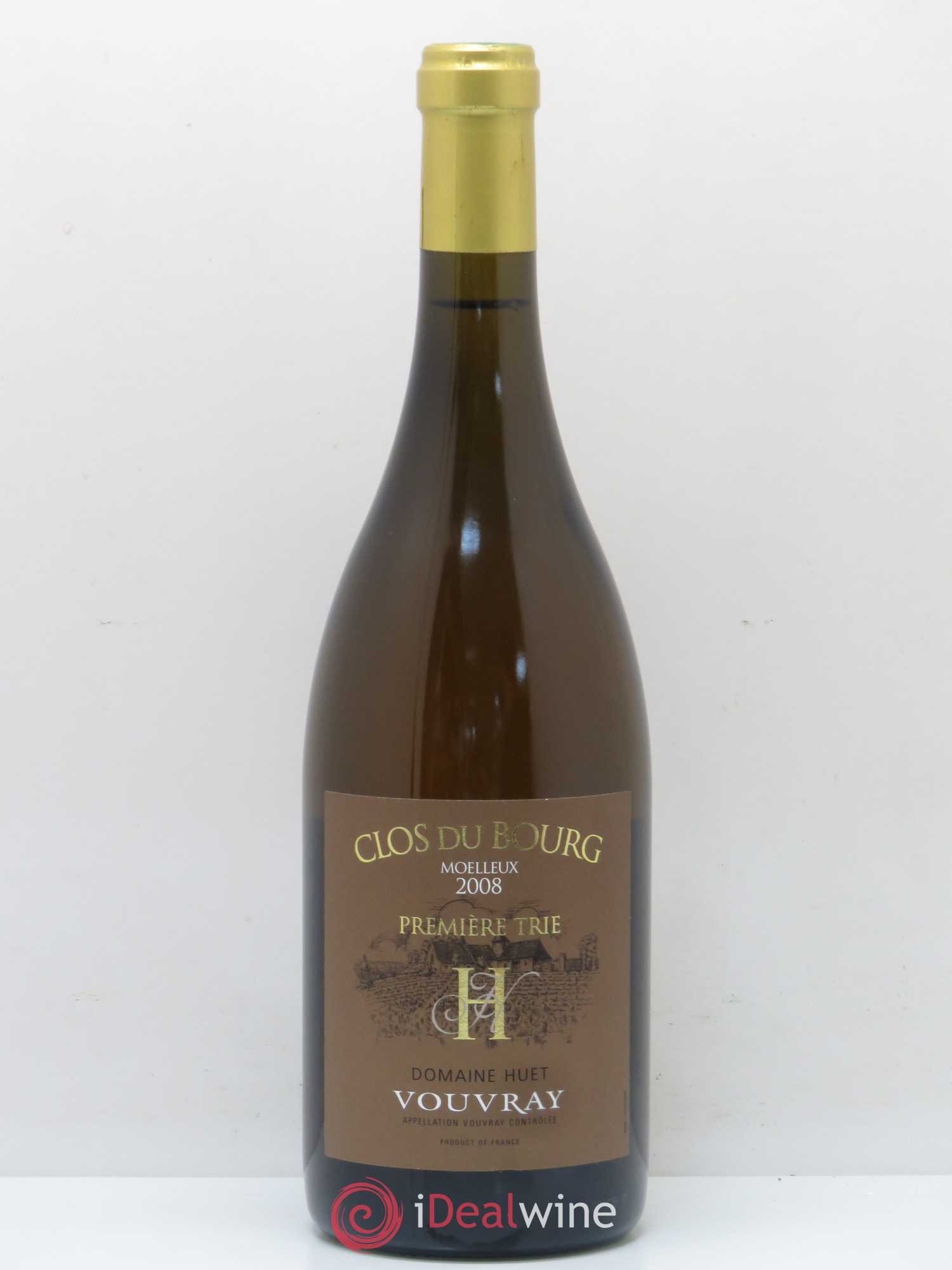 Vouvray Clos du Bourg Moelleux 1ère trie Domaine Huet 2008 - Lotto di 1 bottiglia - 0