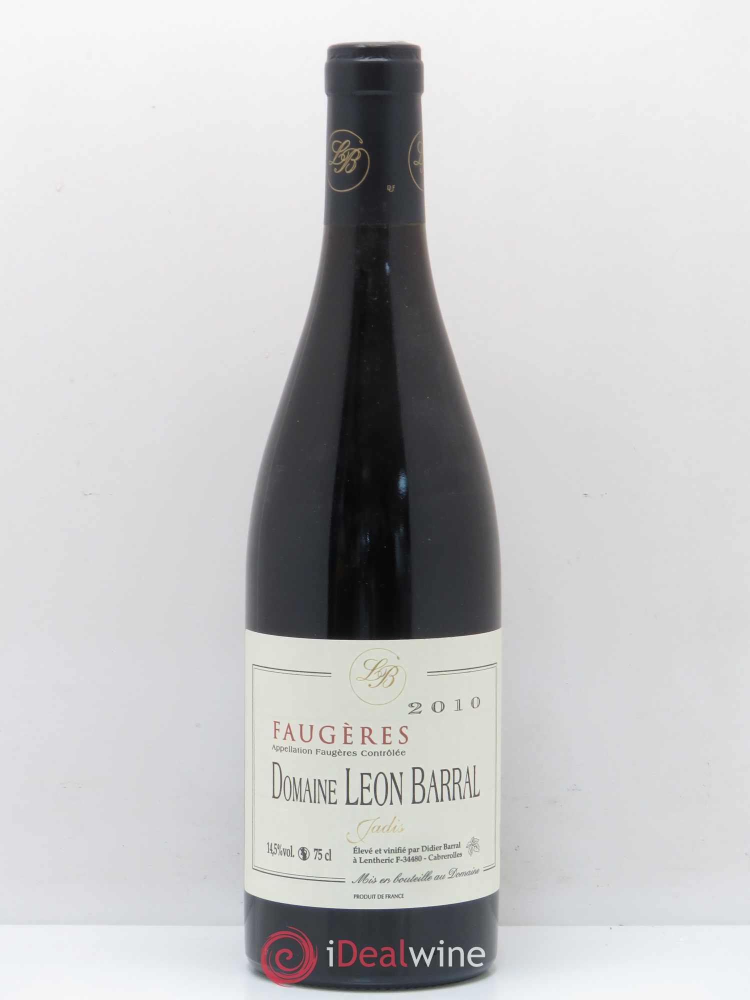 Faugères Jadis Domaine Léon Barral 2010 - Lot de 1 bouteille - 0