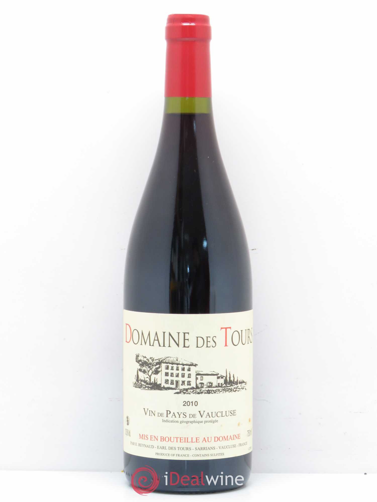 Vaucluse (Vin de Pays de Vaucluse) Domaine des Tours Emmanuel Reynaud 2010 - Lot de 1 bouteille - 0