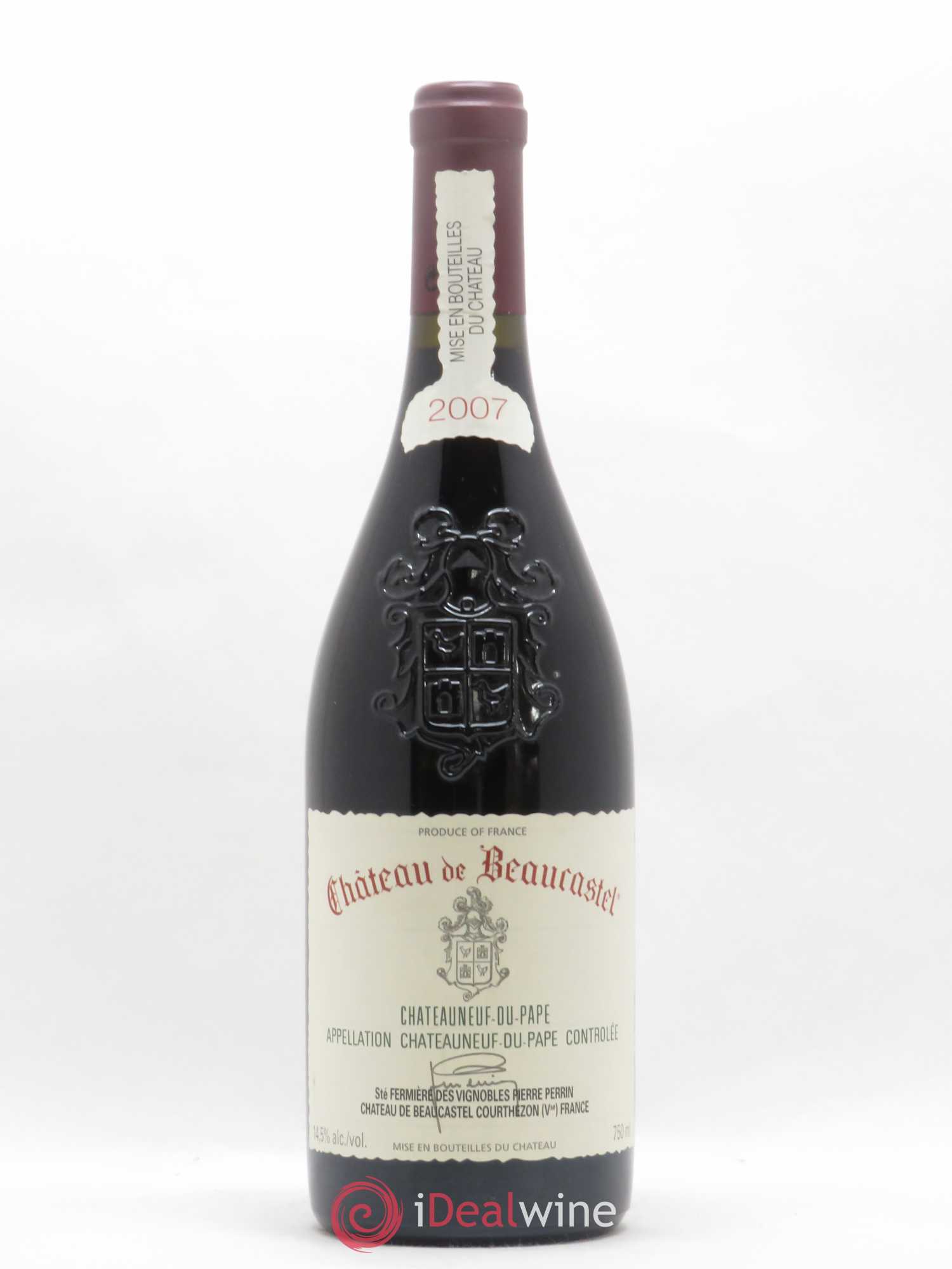 Châteauneuf-du-Pape Château de Beaucastel Famille Perrin 2007 - Lot de 1 bouteille - 0