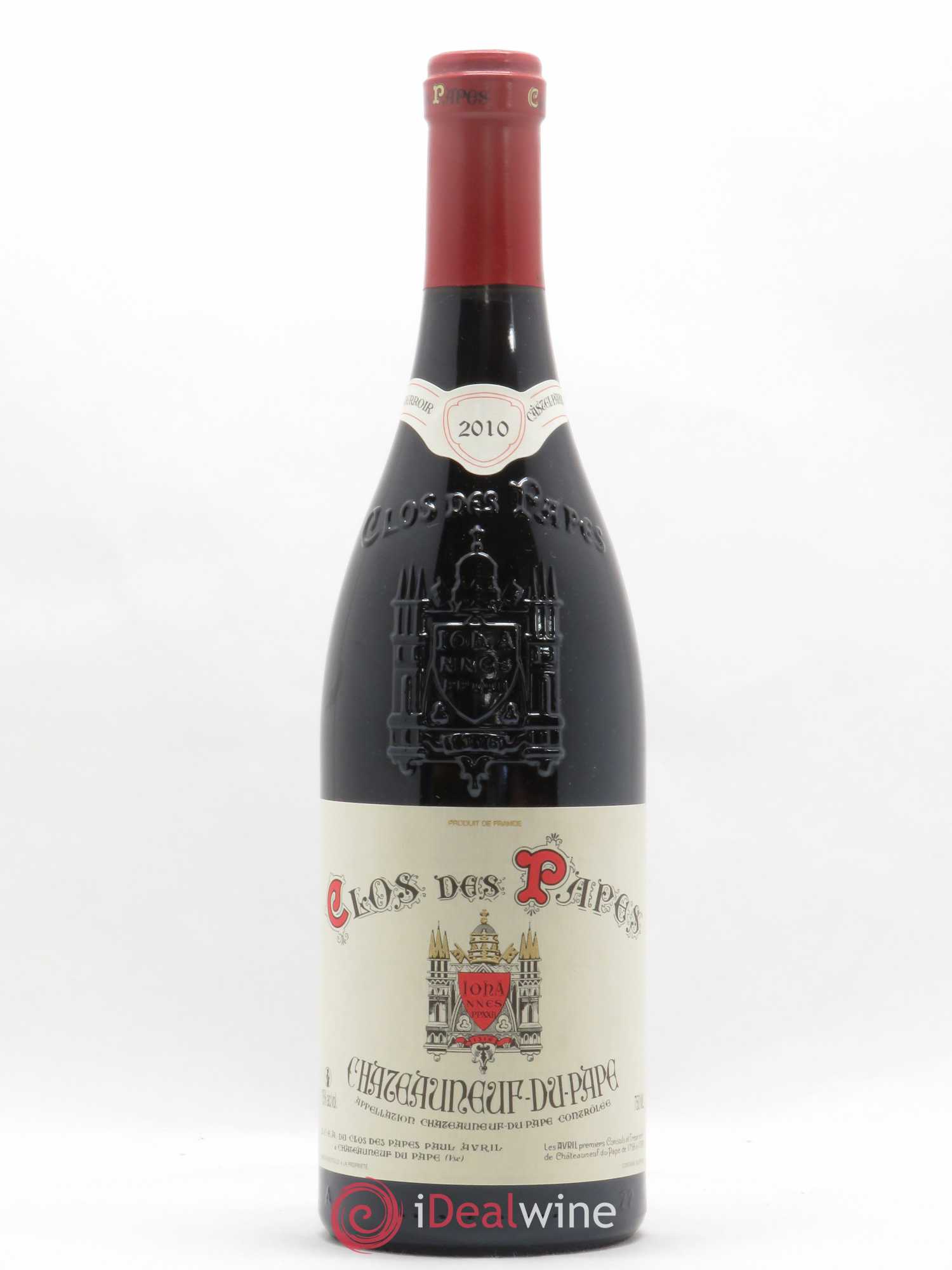 Châteauneuf-du-Pape Clos des Papes - Paul Avril 2010 - Lot de 1 bouteille - 0