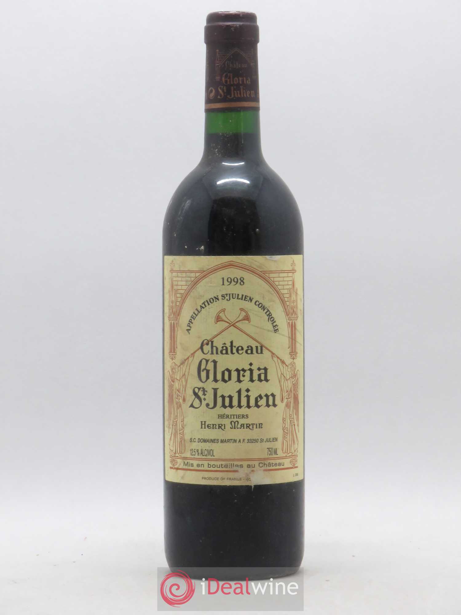 Château Gloria 1998 - Lot de 1 bouteille - 0