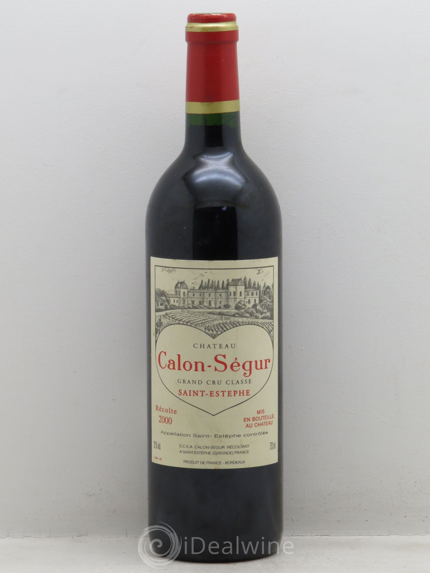 Château Calon Ségur 3ème Grand Cru Classé 2000 - Lot de 1 bouteille - 0
