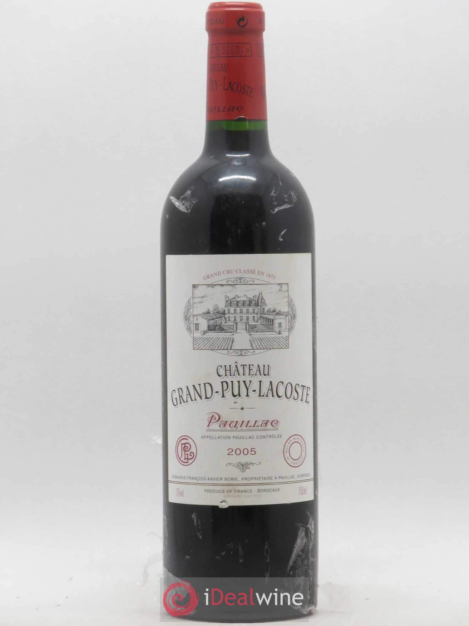 Château Grand Puy Lacoste 5ème Grand Cru Classé 2005 - Lot de 1 bouteille - 0