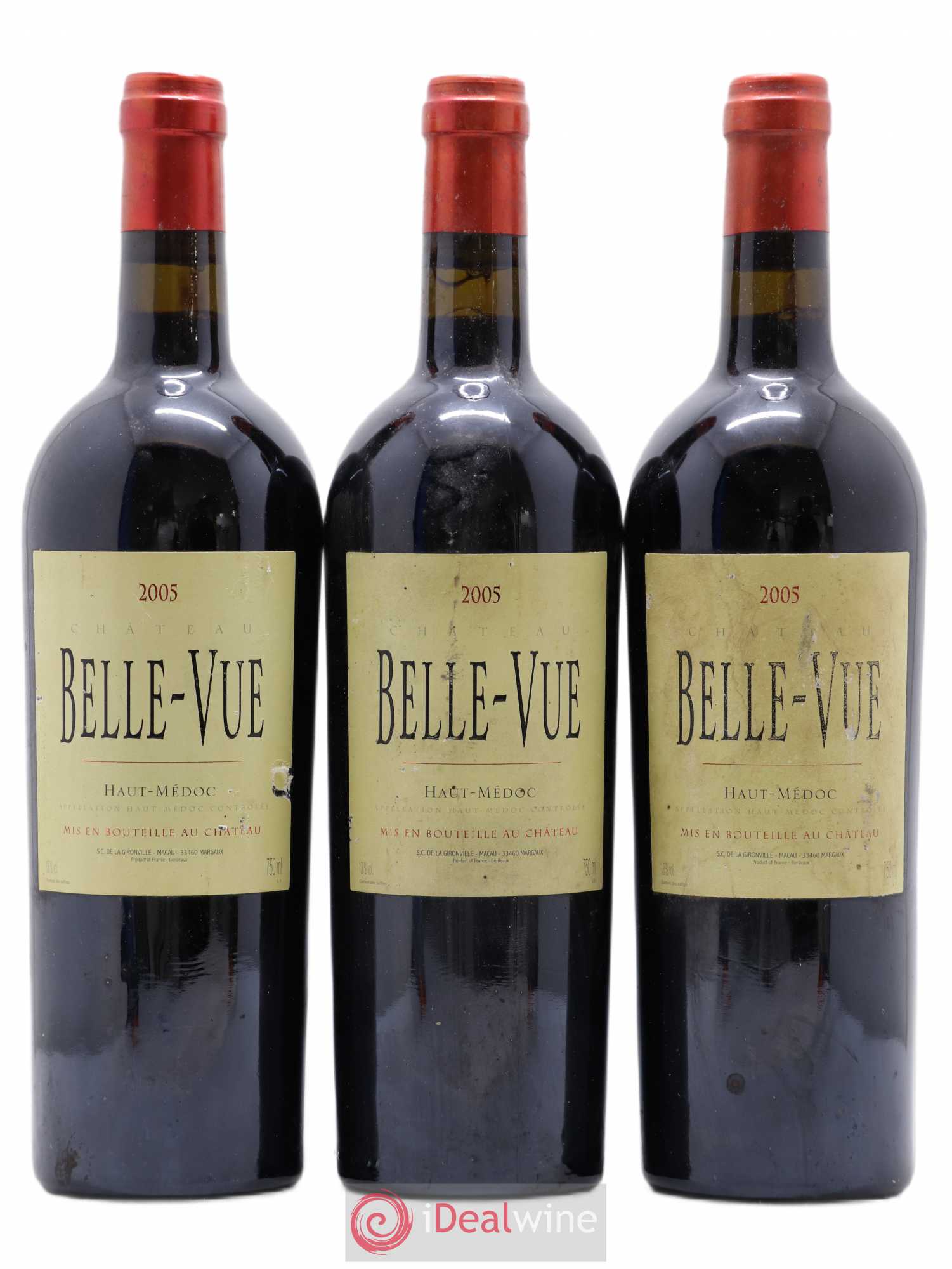 Château Bellevue Cru Bourgeois (sans prix de réserve) 2005 - Lot de 3 bouteilles - 0