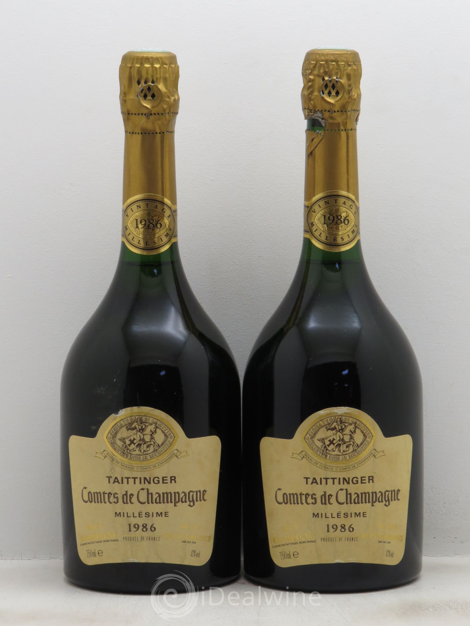Comtes de Champagne Taittinger 1986 - Lot de 2 bouteilles - 0