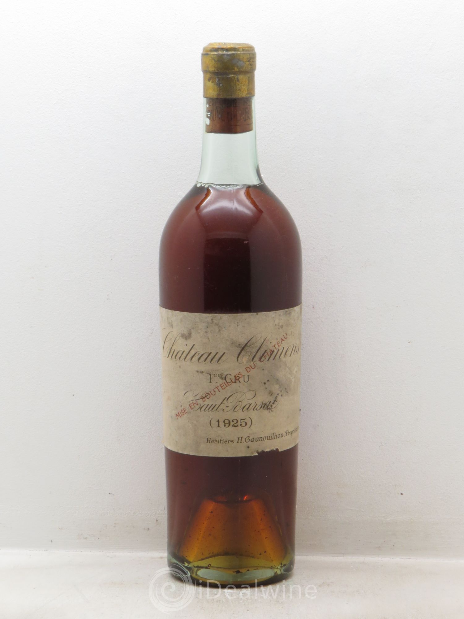 Château Climens 1er Grand Cru Classé 1925 - Lotto di 1 bottiglia - 0