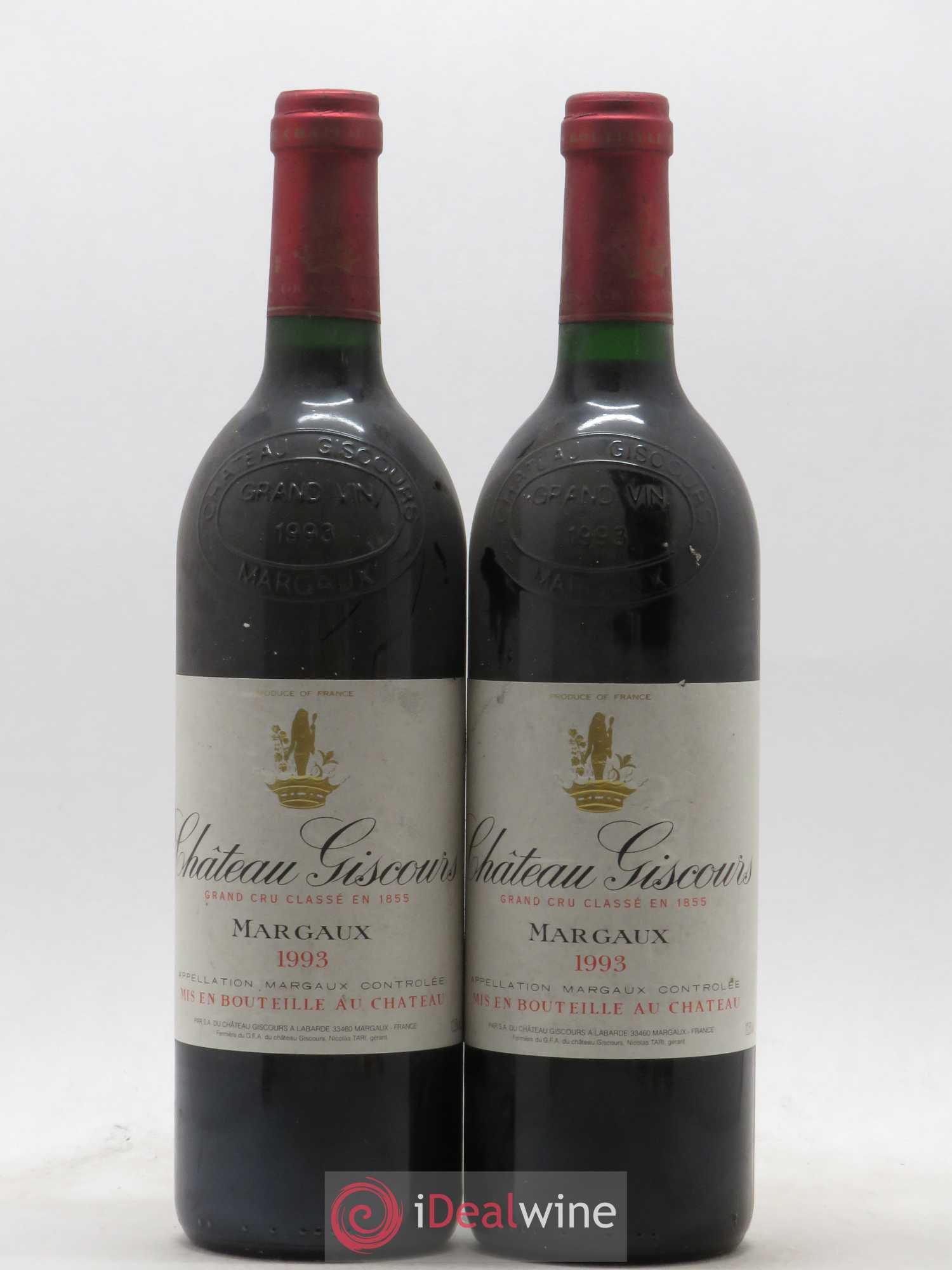 Château Giscours 3ème Grand Cru Classé 1993 - Lot de 2 bouteilles - 0