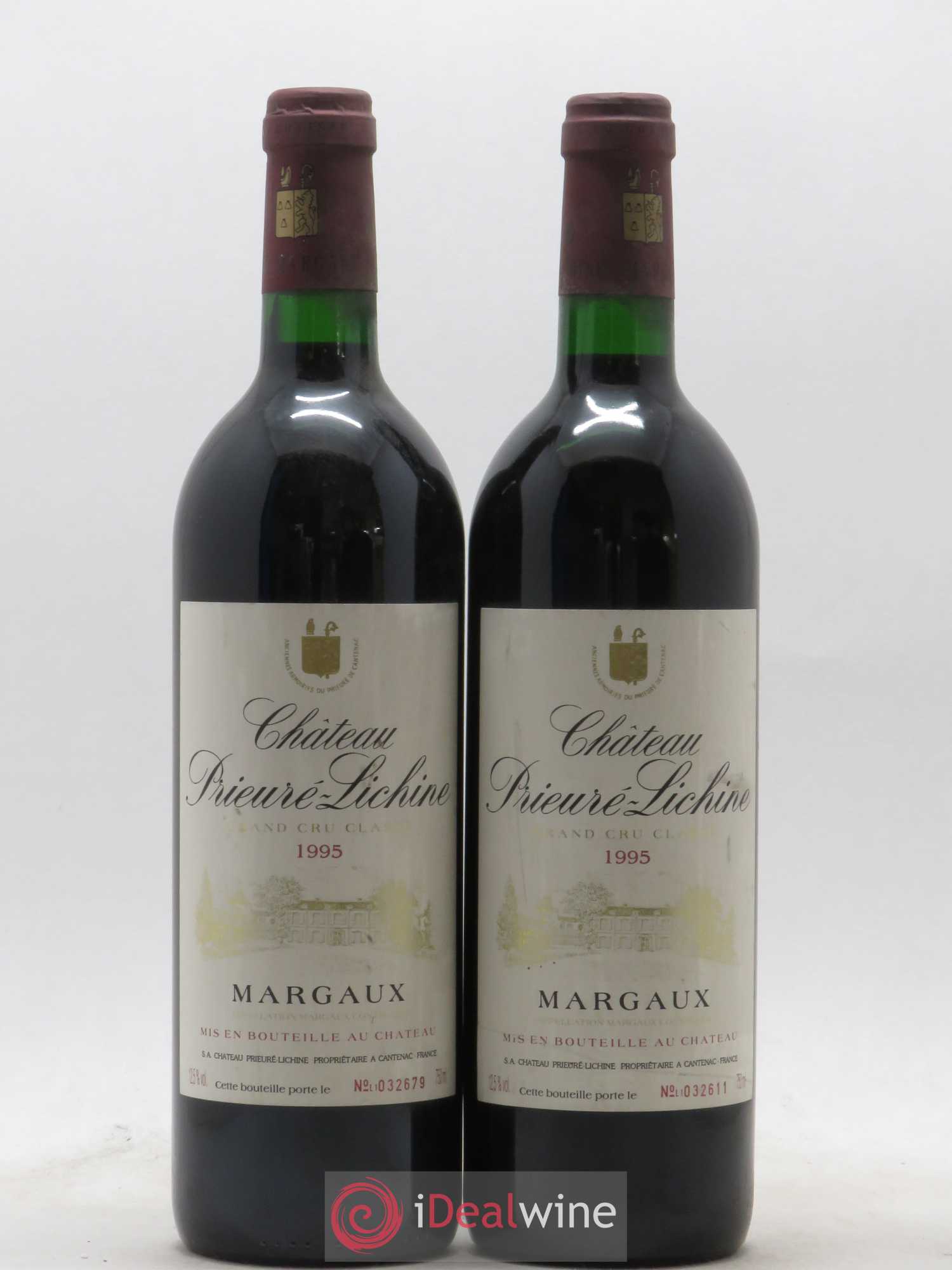 Château Prieuré Lichine 4ème Grand Cru Classé 1995 - Lot de 2 bouteilles - 0