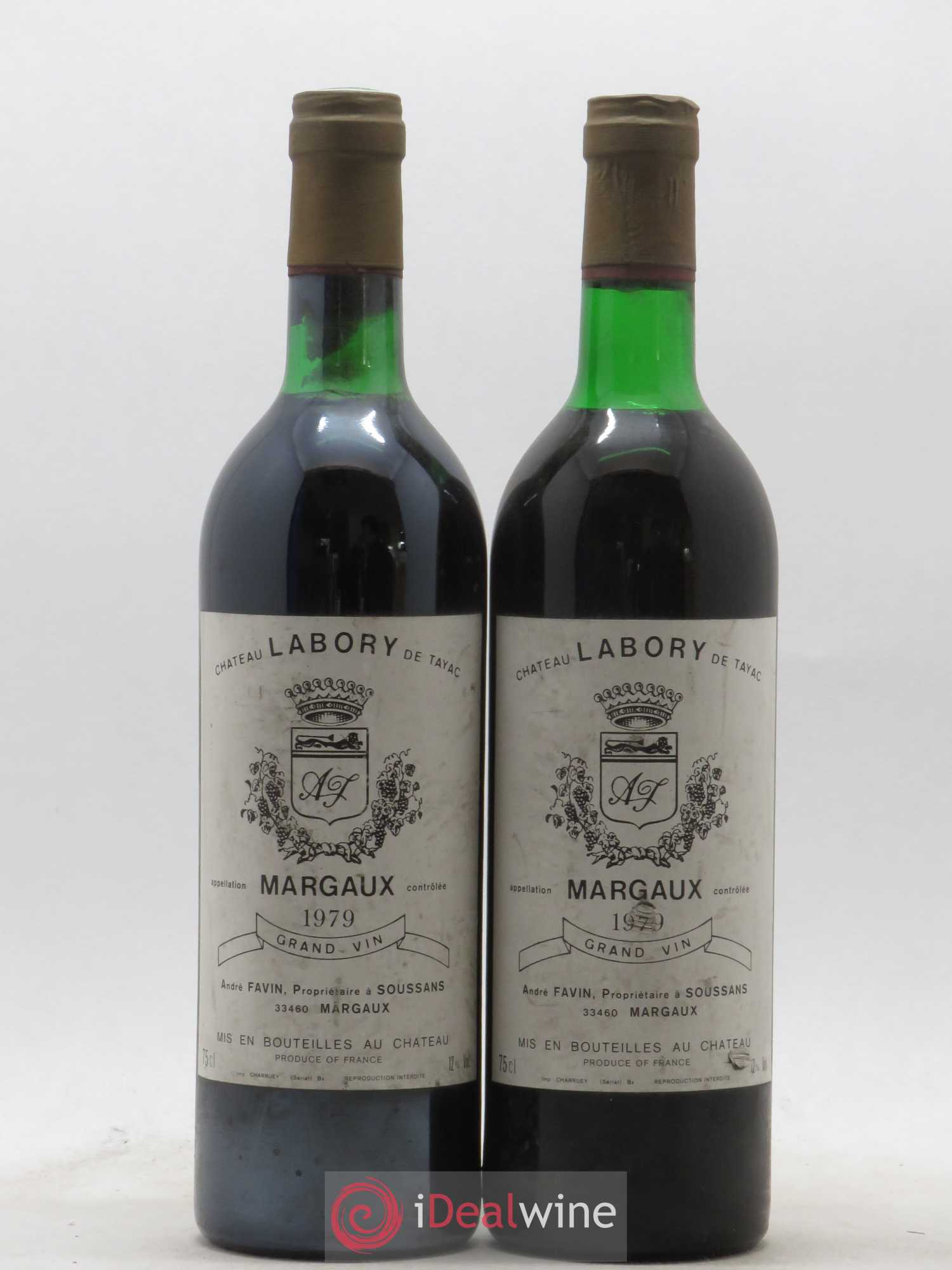 Bordeaux Margaux Labory de Tayac 1979 - Lot de 2 bouteilles - 0