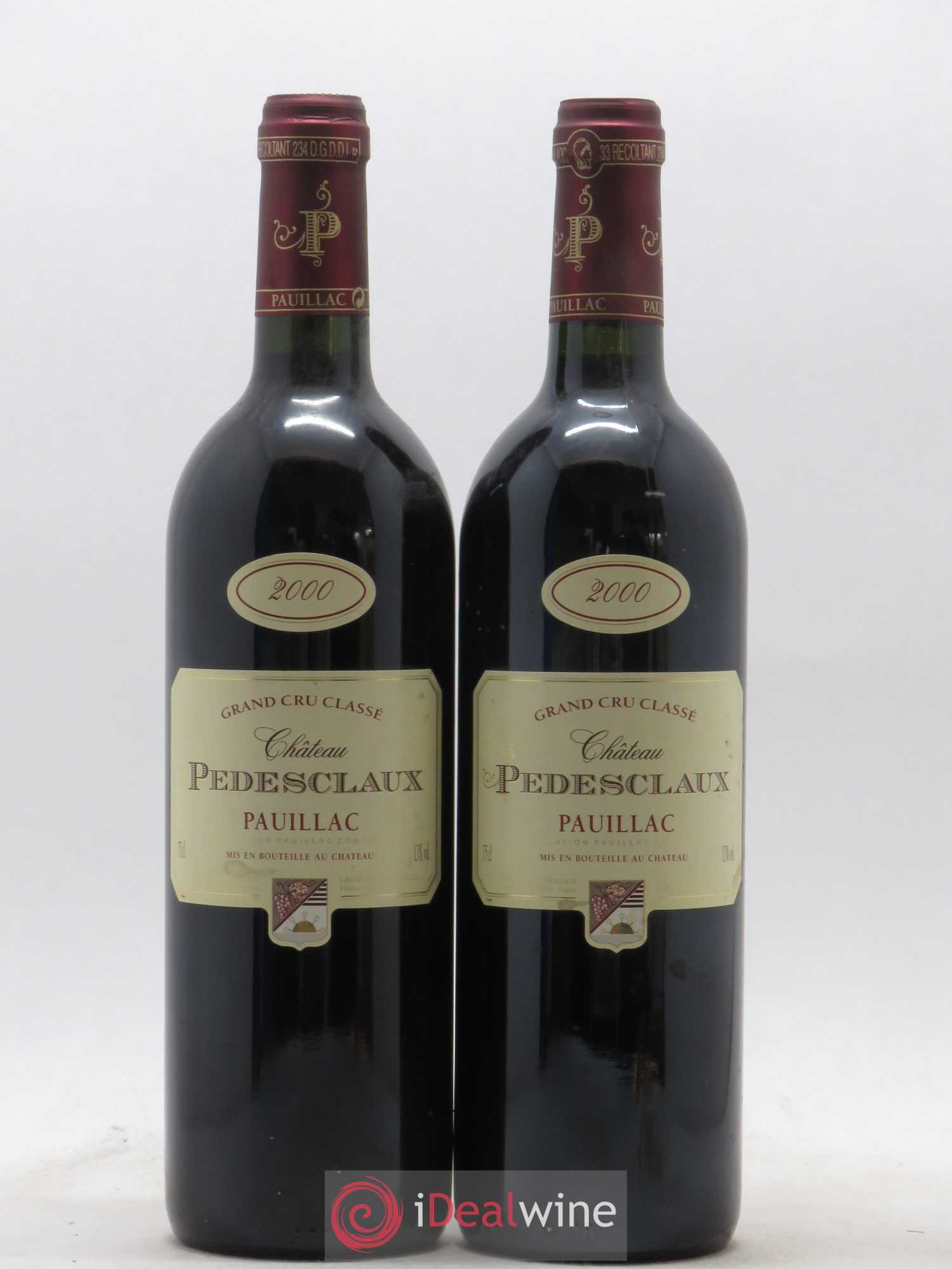 Château Pedesclaux 5ème Grand Cru Classé 2000 - Lot de 2 bouteilles - 0