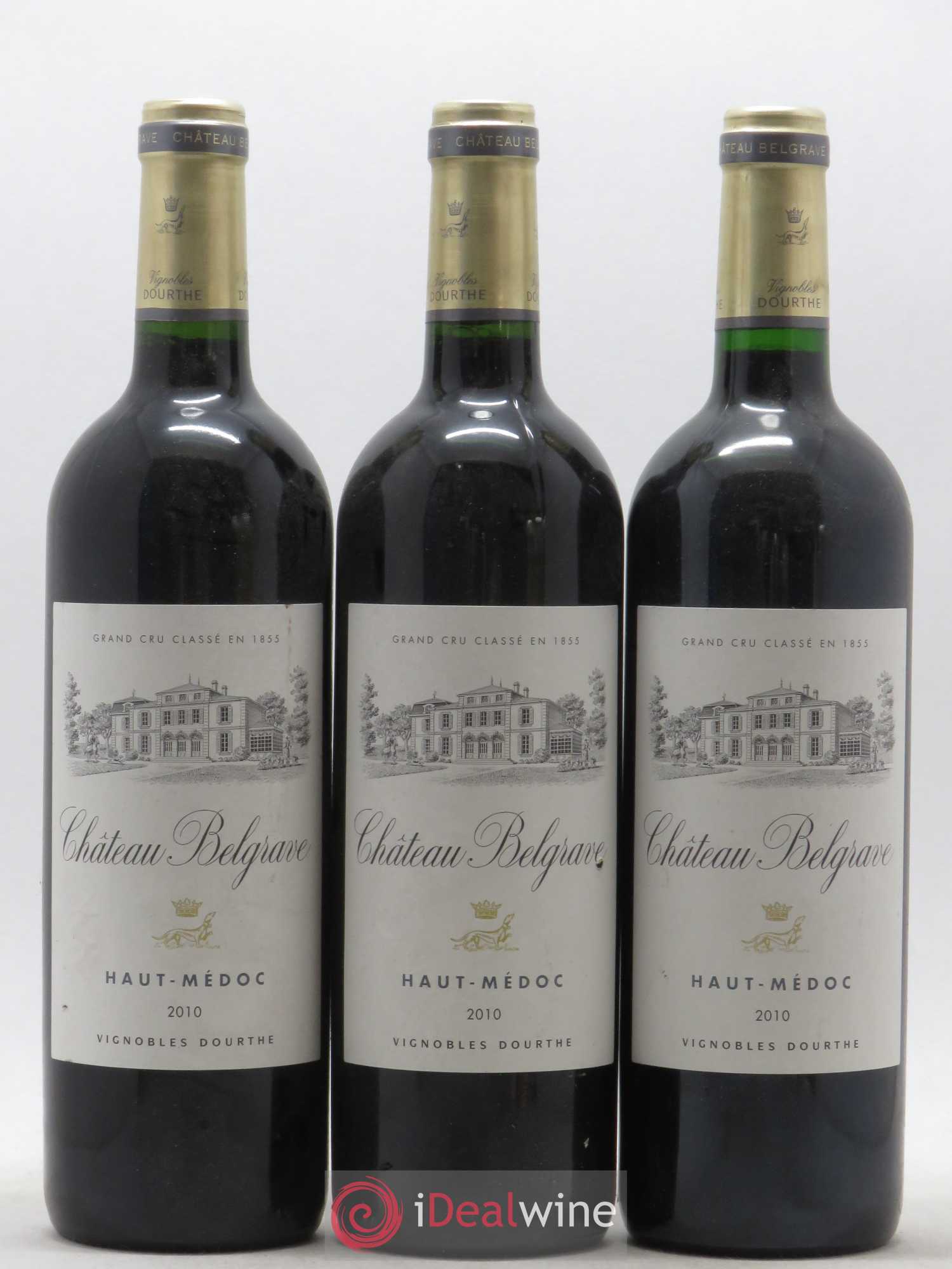 Château Belgrave 5ème Grand Cru Classé 2010 - Lot de 3 bouteilles - 0