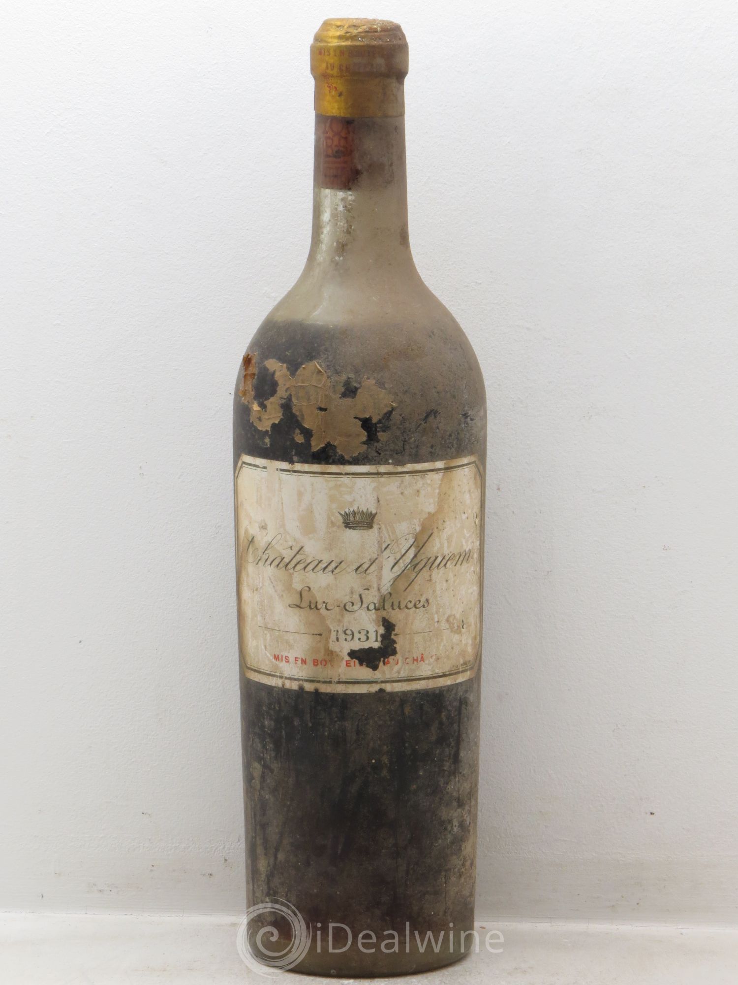 Château d' Yquem 1er Cru Classé Supérieur (traces papier de soie) 1931 - Lotto di 1 bottiglia - 0