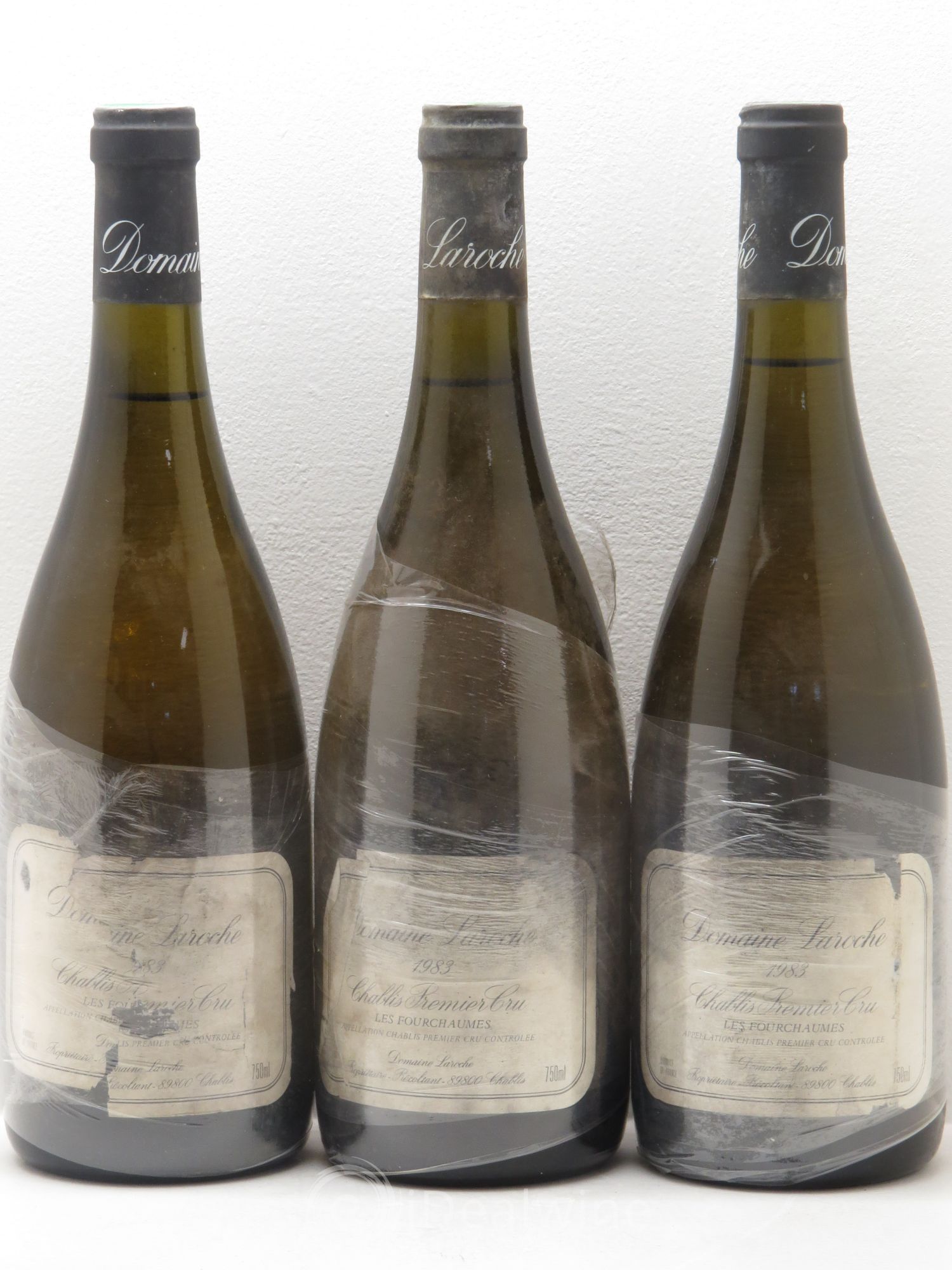 Chablis 1er Cru (sans prix de réserve) 1983 - Lot de 3 bouteilles - 0